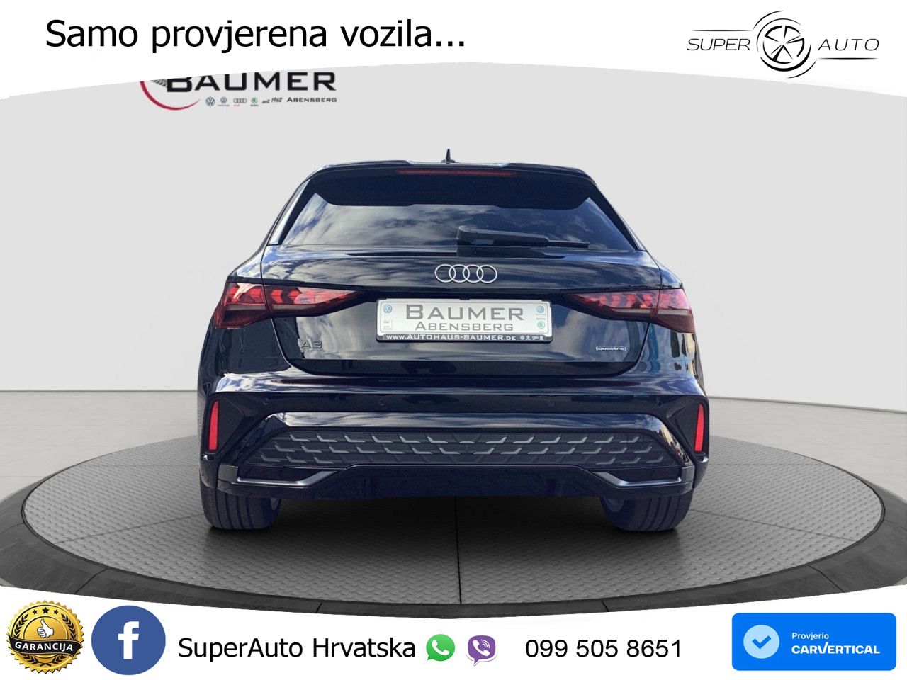 Audi A3 Sportback 40 TFSI (204 KS) quattro S tronic S line