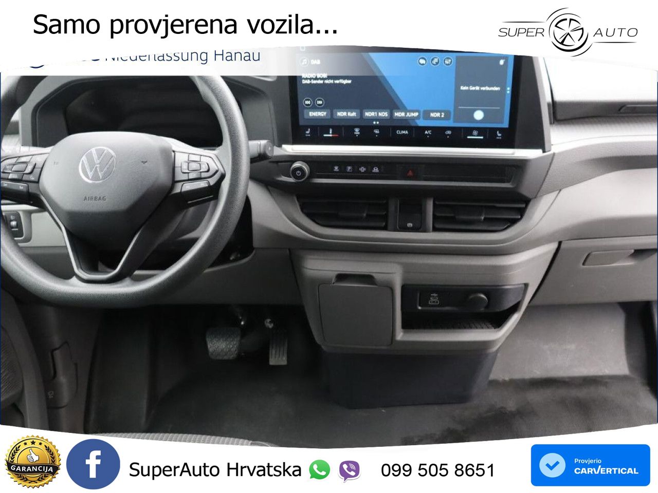 Volkswagen Transporter Kasten lang Kamera Vorb. AHK Klima 150 KS