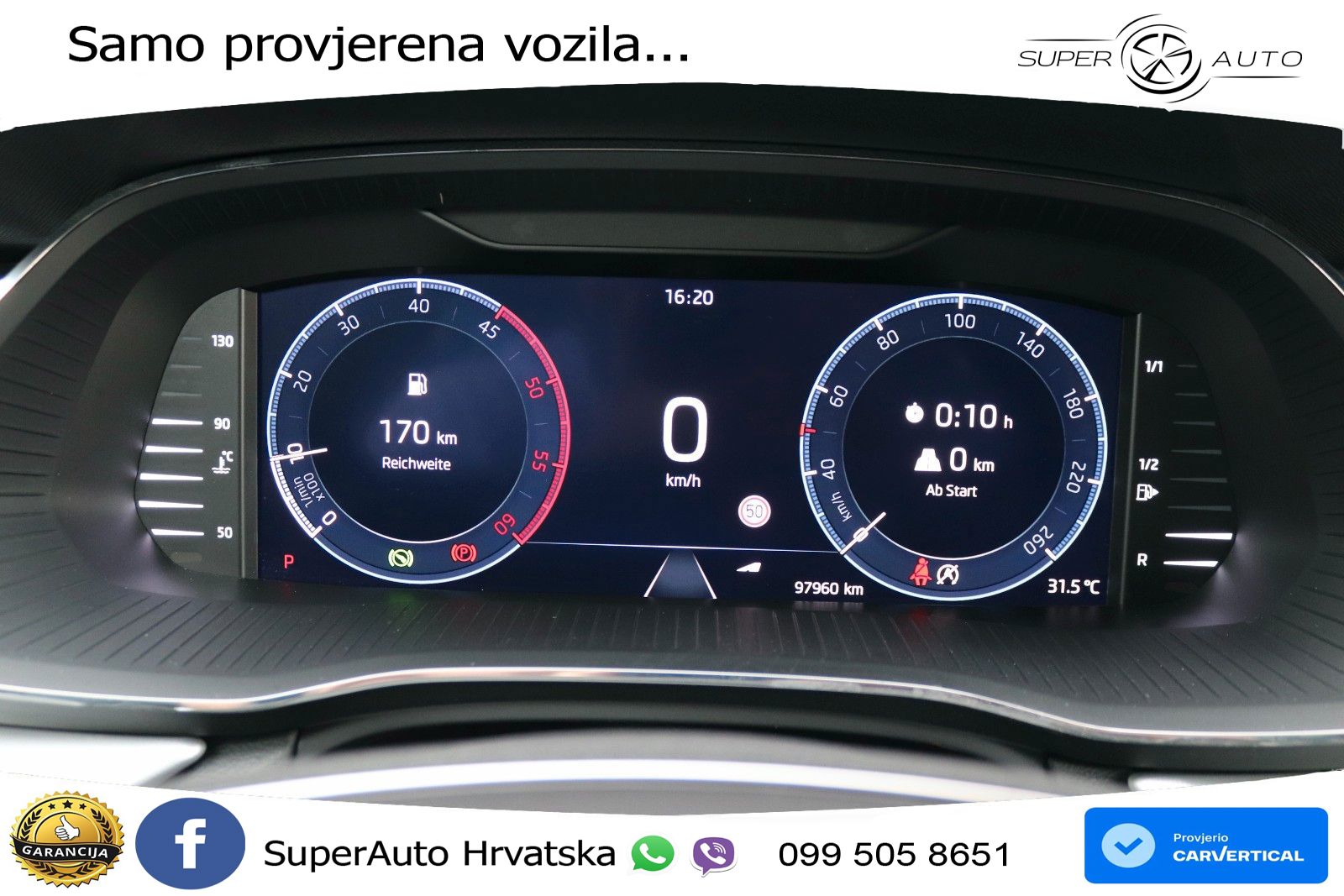 Škoda Octavia Combi 2.0 TDI (150 KS) DSG LED+GR SJED+ACC
