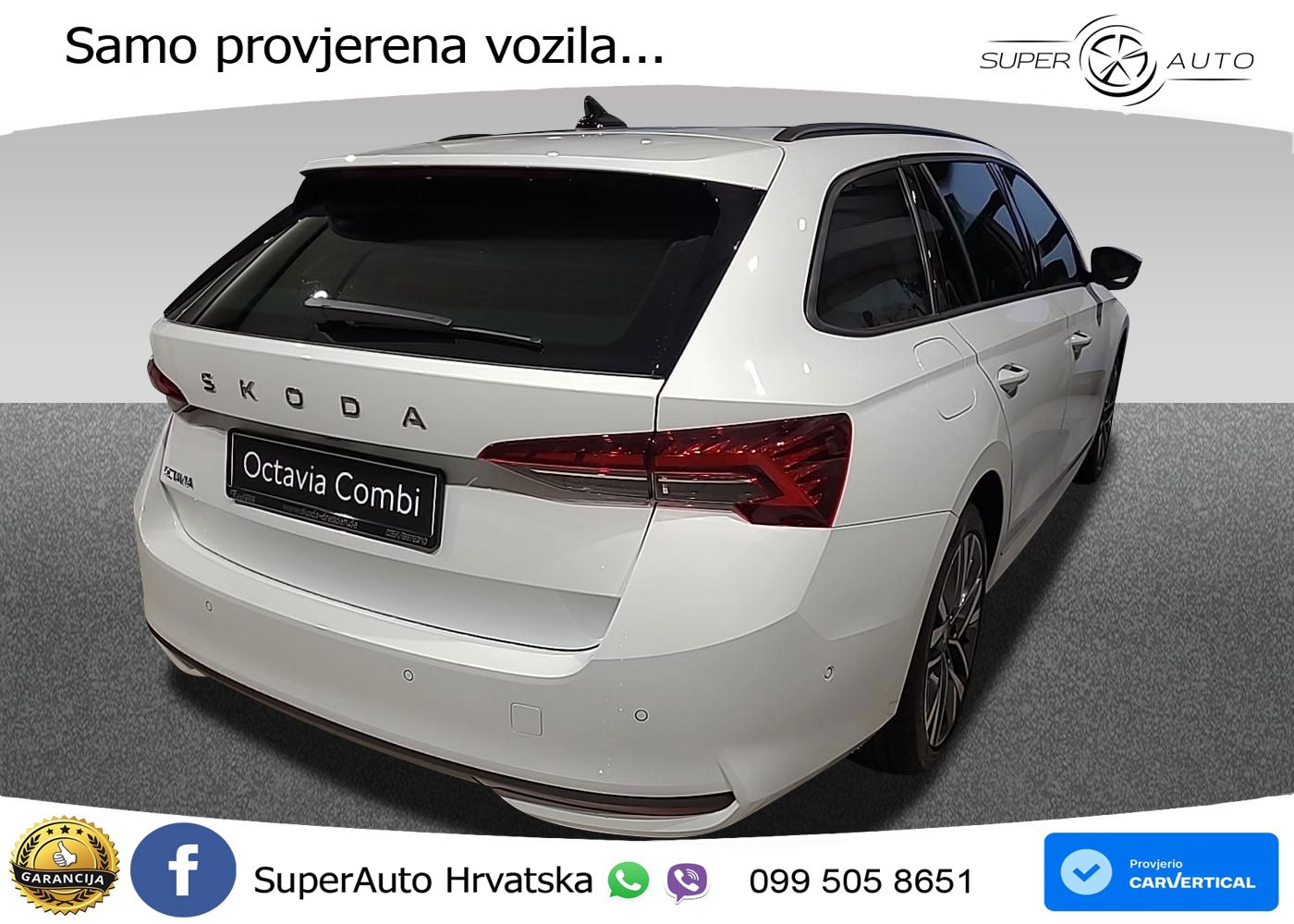 Škoda Octavia Combi 1.5 TSI (150 KS) DSG LED+GR SJED+ACC