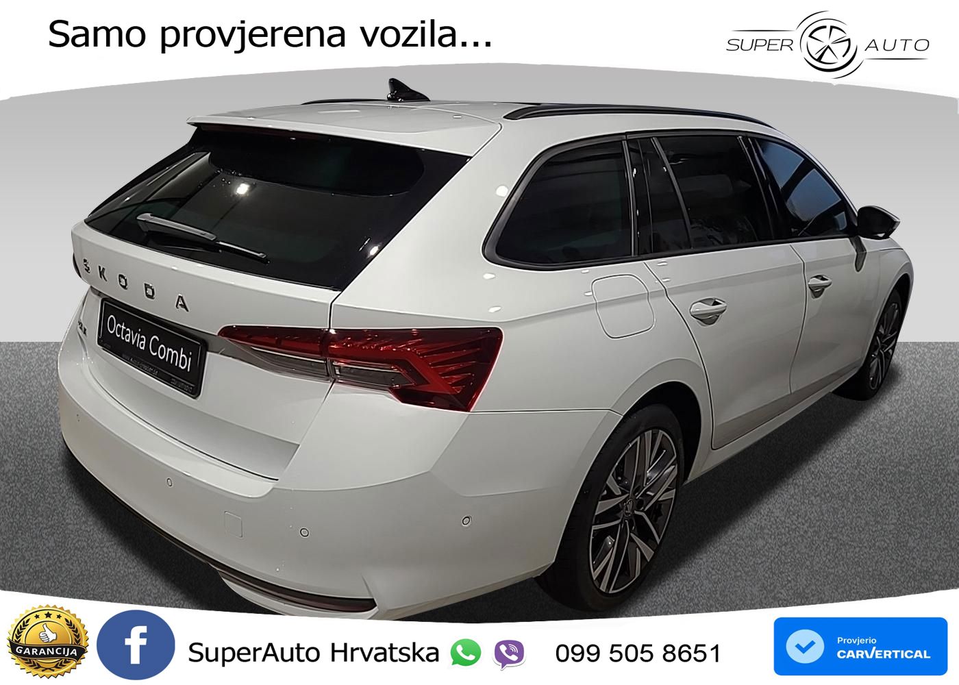 Škoda Octavia Combi 1.5 TSI (150 KS) DSG LED+GR SJED+ACC