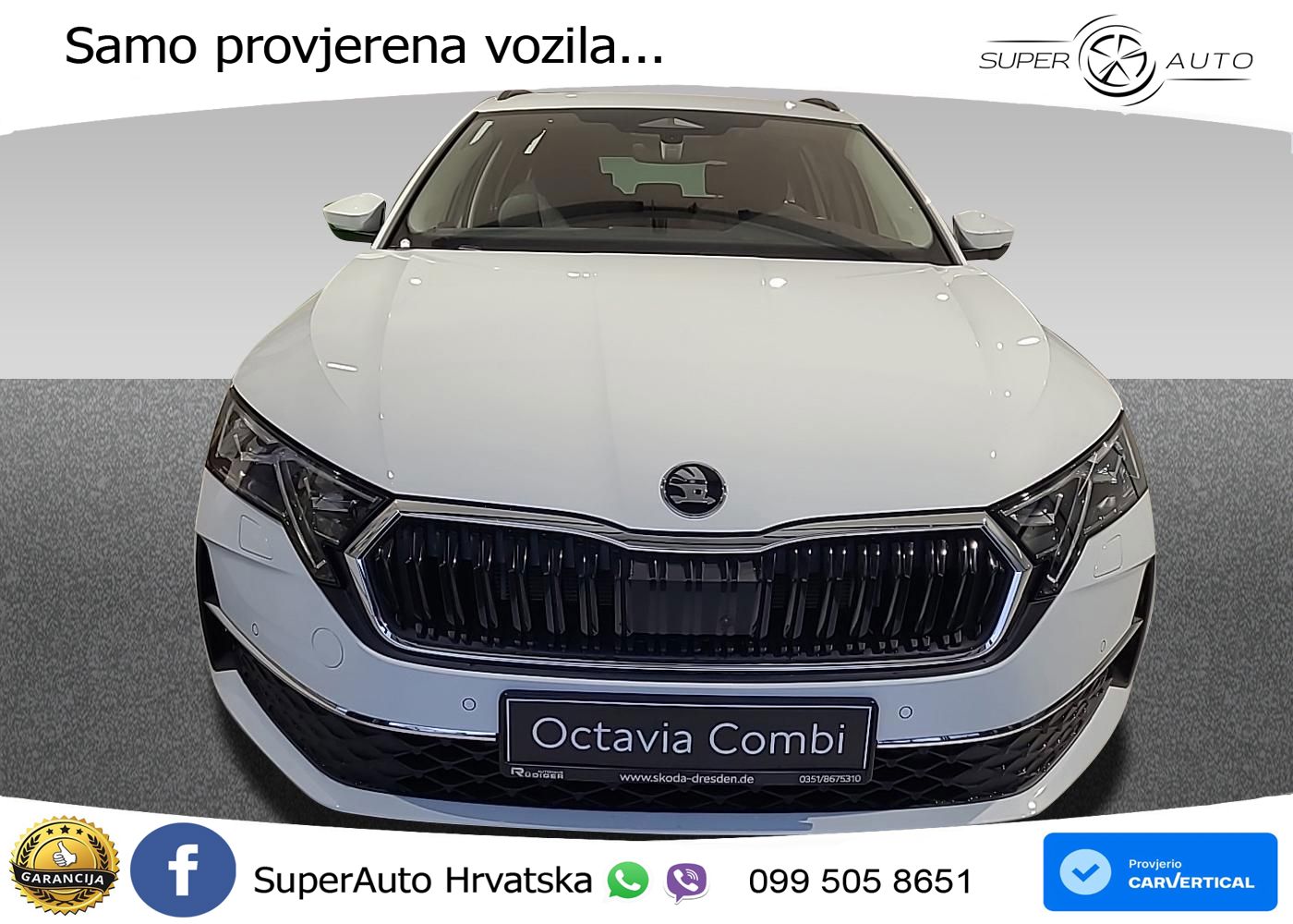 Škoda Octavia Combi 1.5 TSI (150 KS) DSG LED+GR SJED+ACC