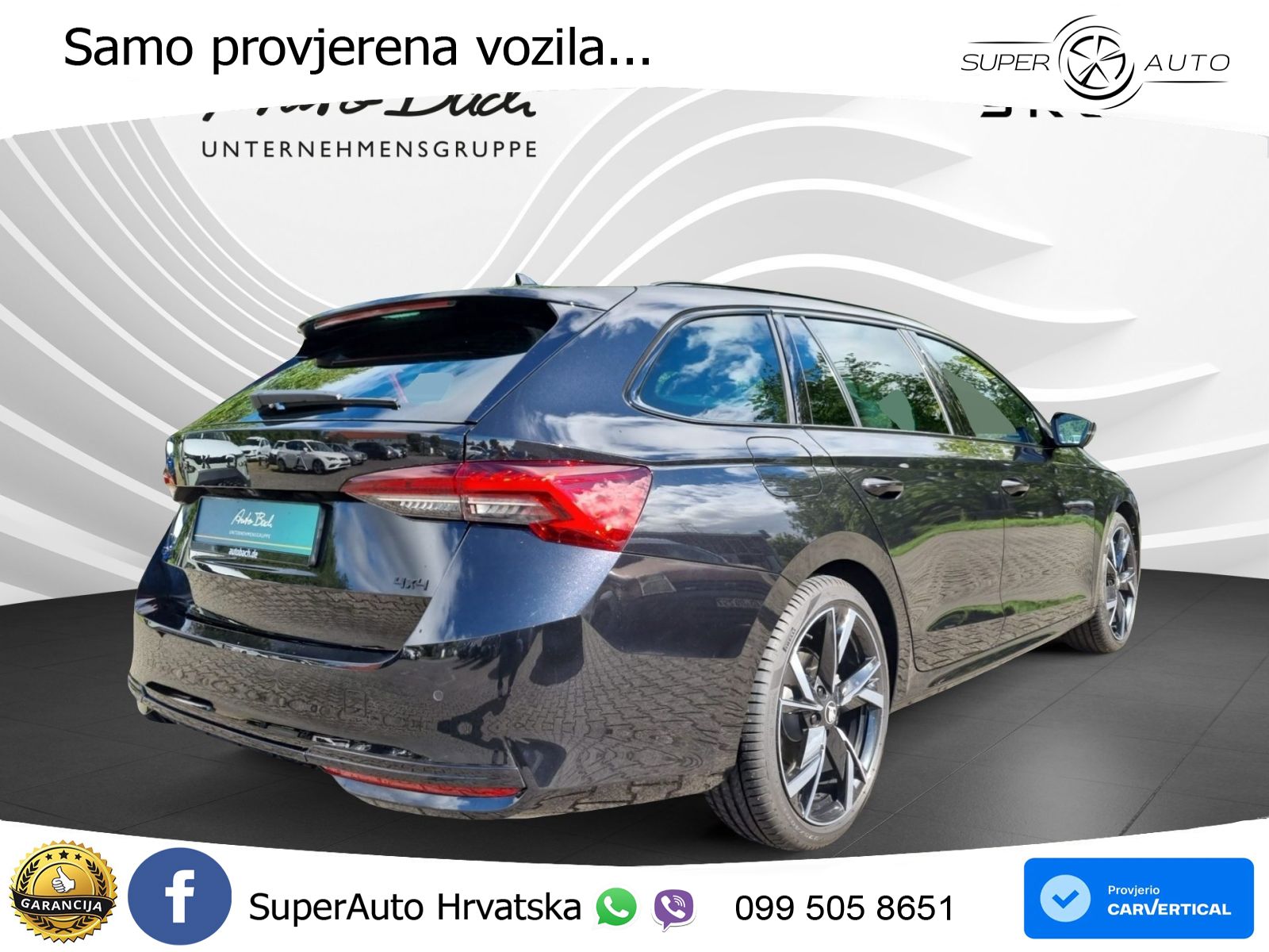 Škoda Octavia Combi 2.0 TSI (204 KS) 4x4 DSG LED+GR SJED+ACC
