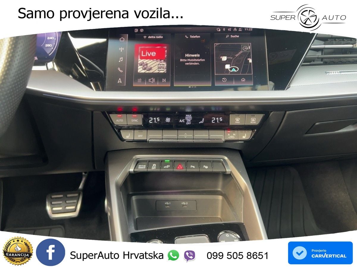 Audi A3 40 TFSIe (204 KS) S tronic S line MATRIX+GR SJED+KAM