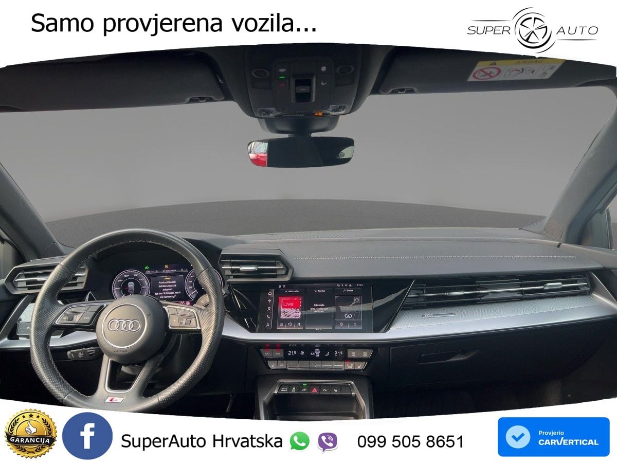 Audi A3 40 TFSIe (204 KS) S tronic S line MATRIX+GR SJED+KAM