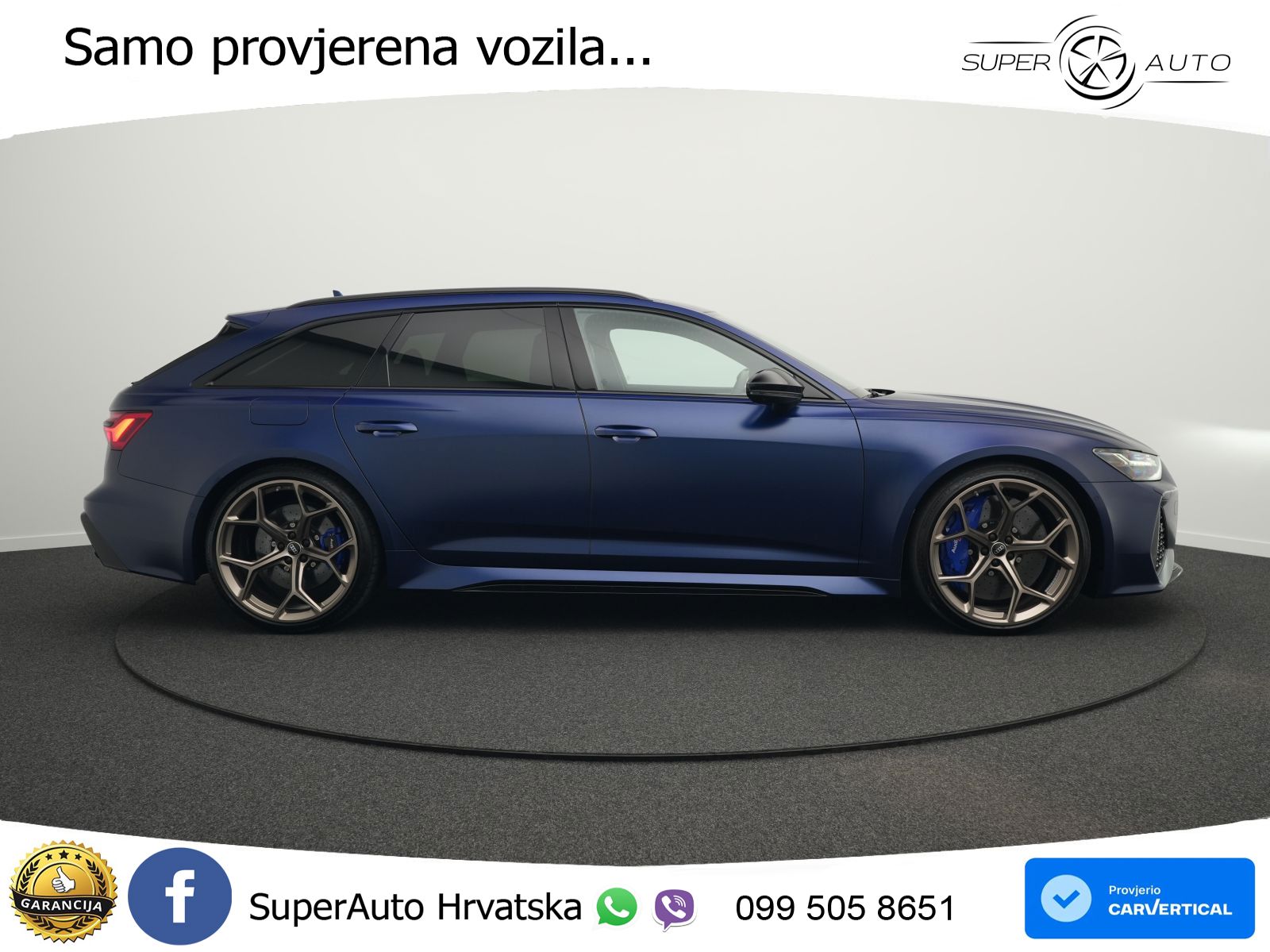 Audi RS6 Avant 4.0 TFSI V8 performance (630 KS)  quattro tiptronic LED+GR SJED+ACC