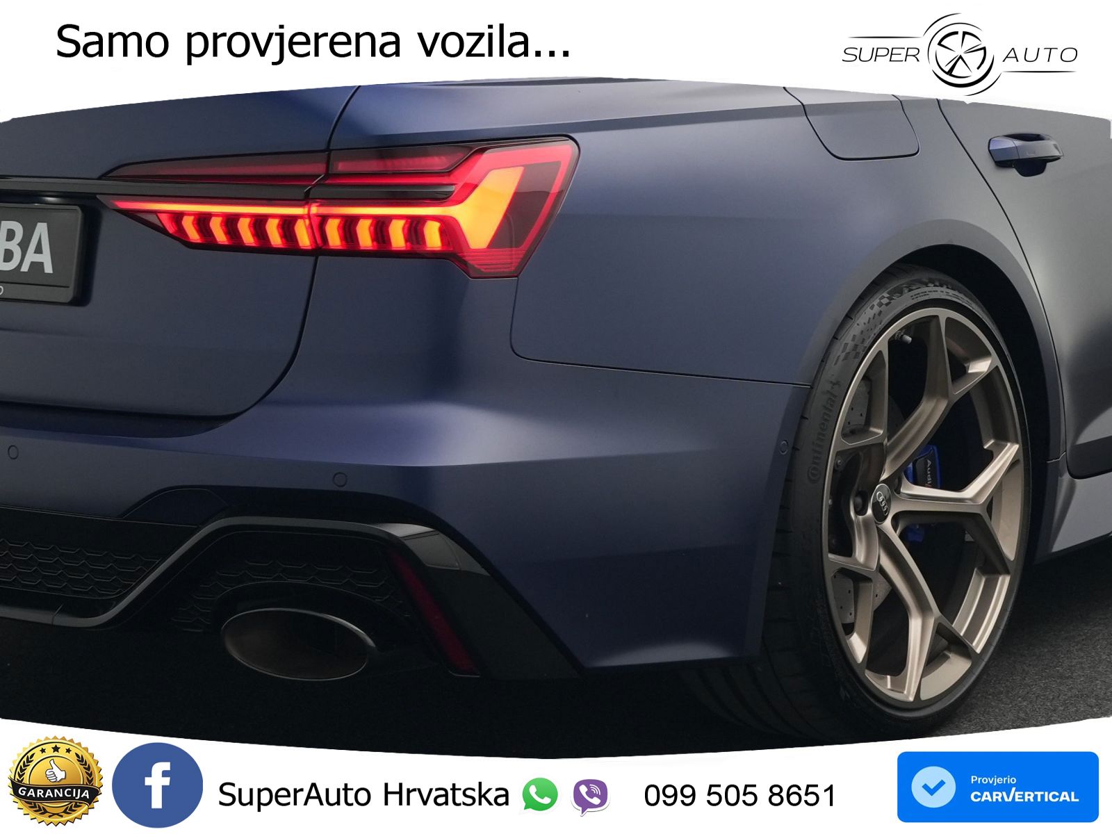Audi RS6 Avant 4.0 TFSI V8 performance (630 KS)  quattro tiptronic LED+GR SJED+ACC