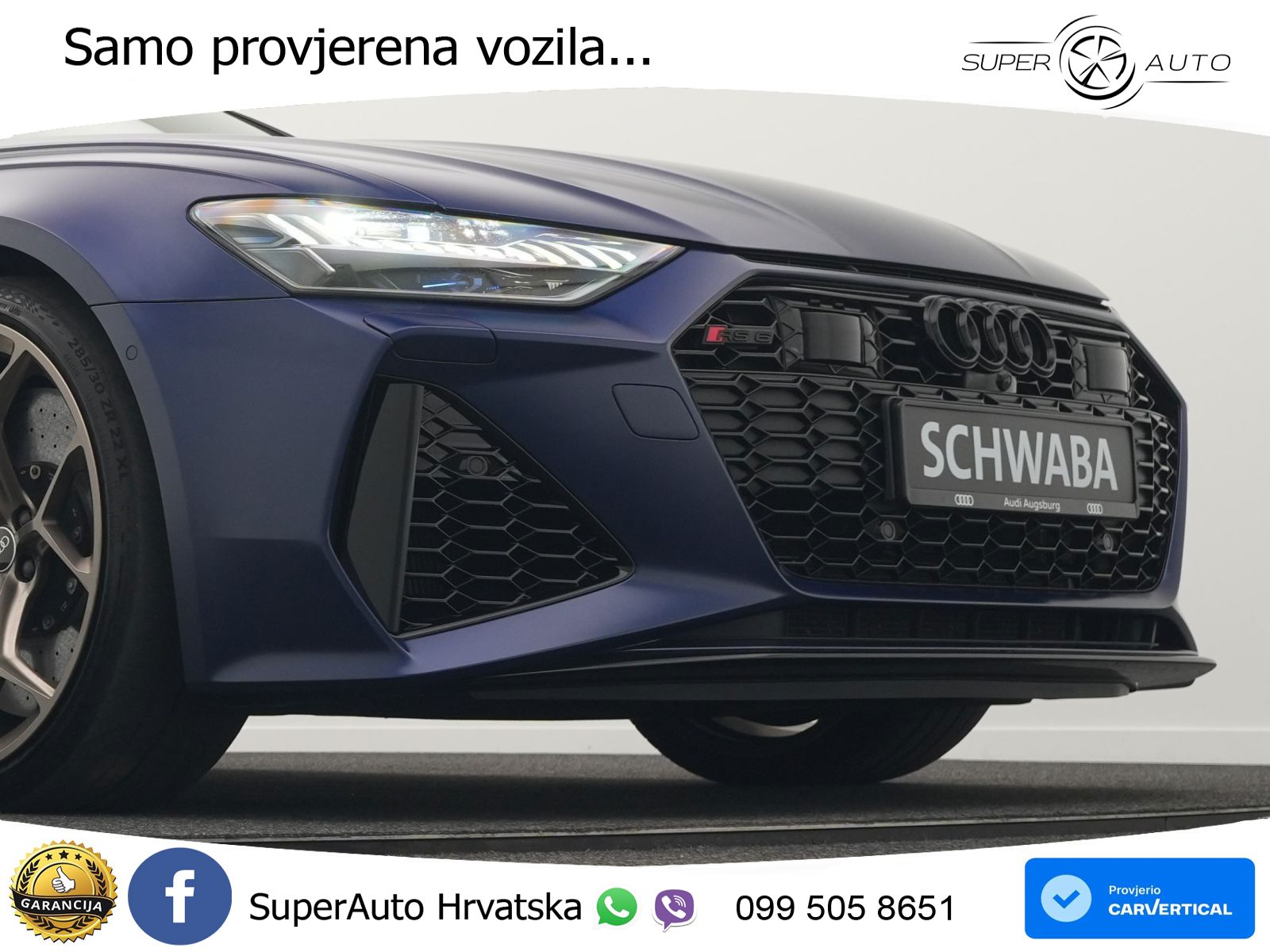 Audi RS6 Avant 4.0 TFSI V8 performance (630 KS)  quattro tiptronic LED+GR SJED+ACC