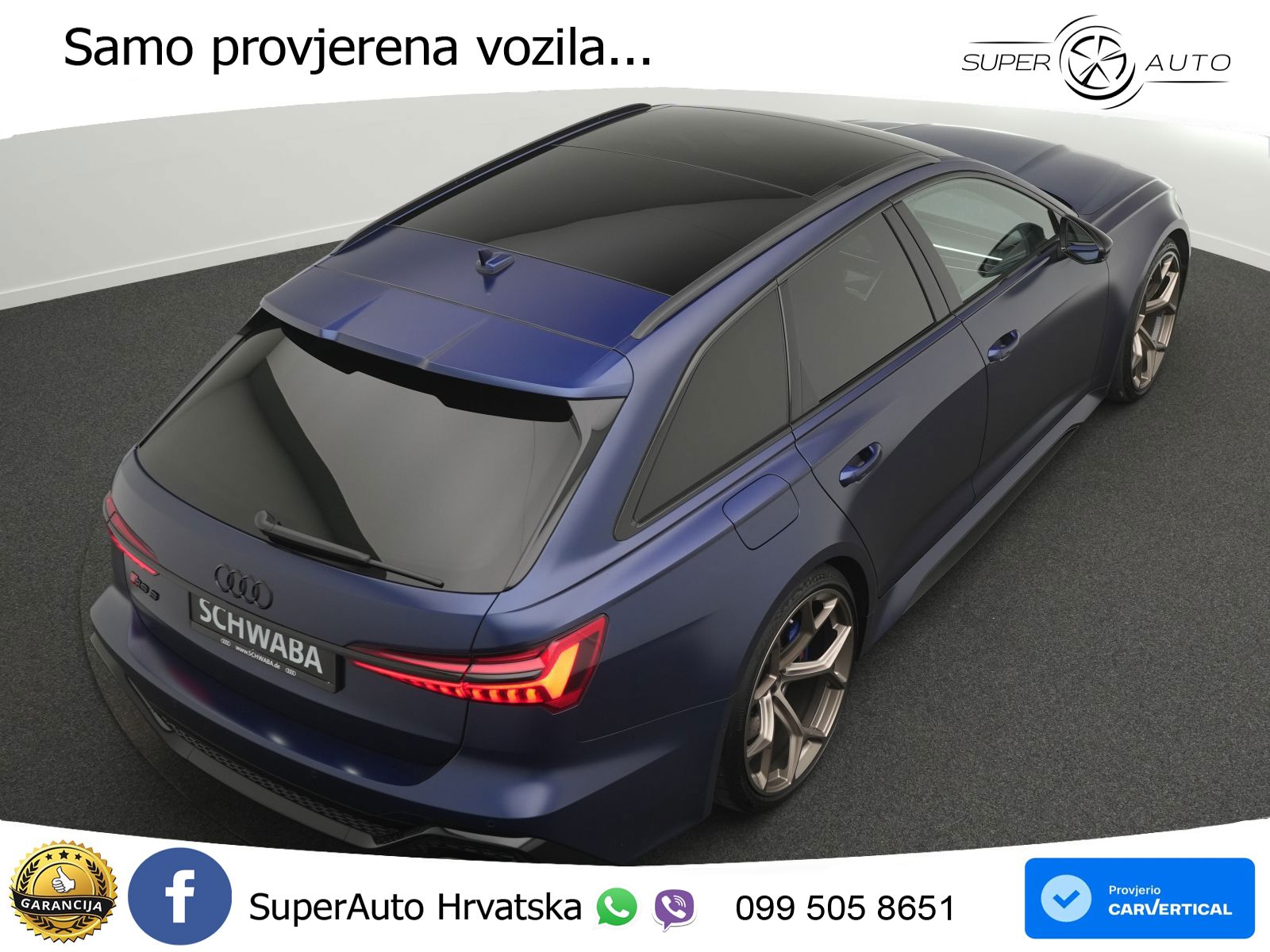 Audi RS6 Avant 4.0 TFSI V8 performance (630 KS)  quattro tiptronic LED+GR SJED+ACC