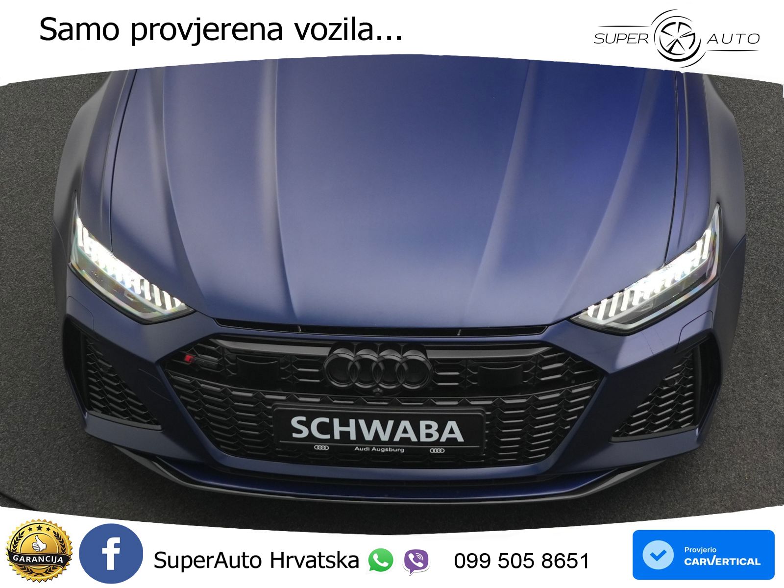 Audi RS6 Avant 4.0 TFSI V8 performance (630 KS)  quattro tiptronic LED+GR SJED+ACC