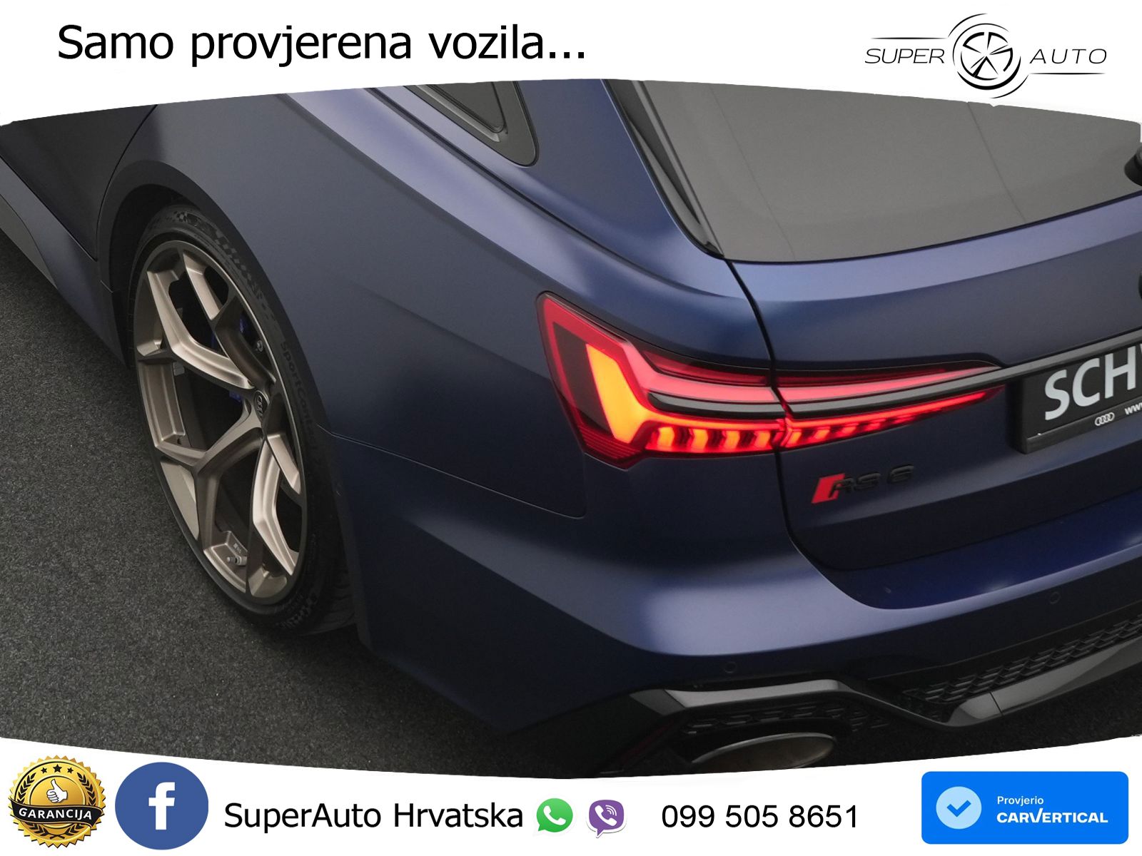 Audi RS6 Avant 4.0 TFSI V8 performance (630 KS)  quattro tiptronic LED+GR SJED+ACC
