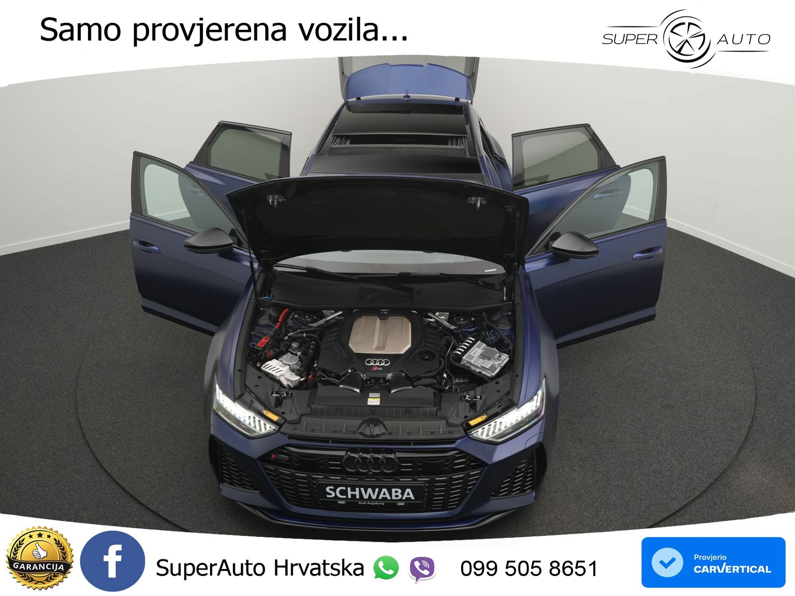 Audi RS6 Avant 4.0 TFSI V8 performance (630 KS)  quattro tiptronic LED+GR SJED+ACC