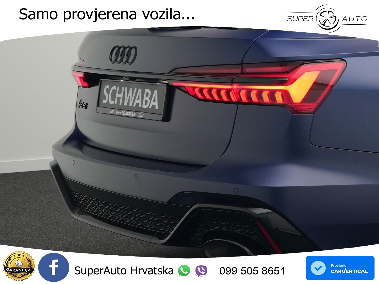 Audi RS6 Avant 4.0 TFSI V8 performance (630 KS)  quattro tiptronic LED+GR SJED+ACC