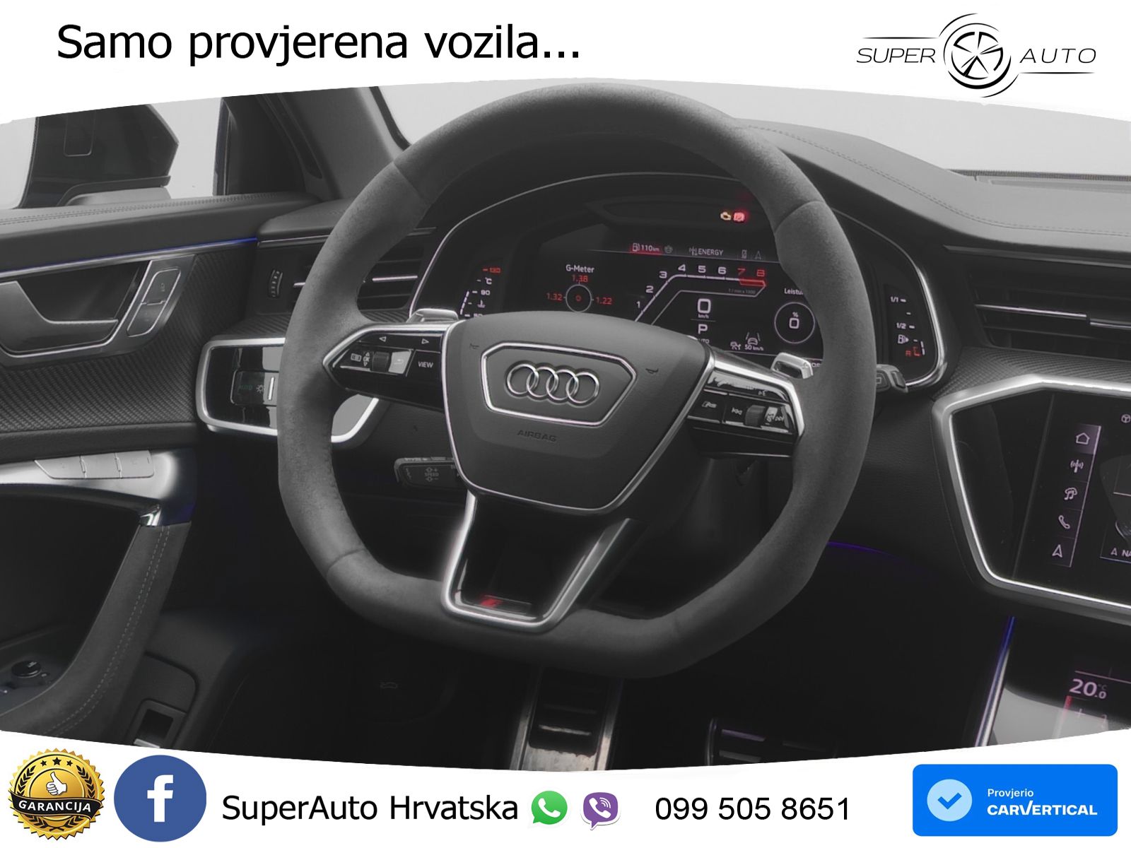 Audi RS6 Avant 4.0 TFSI V8 performance (630 KS)  quattro tiptronic LED+GR SJED+ACC