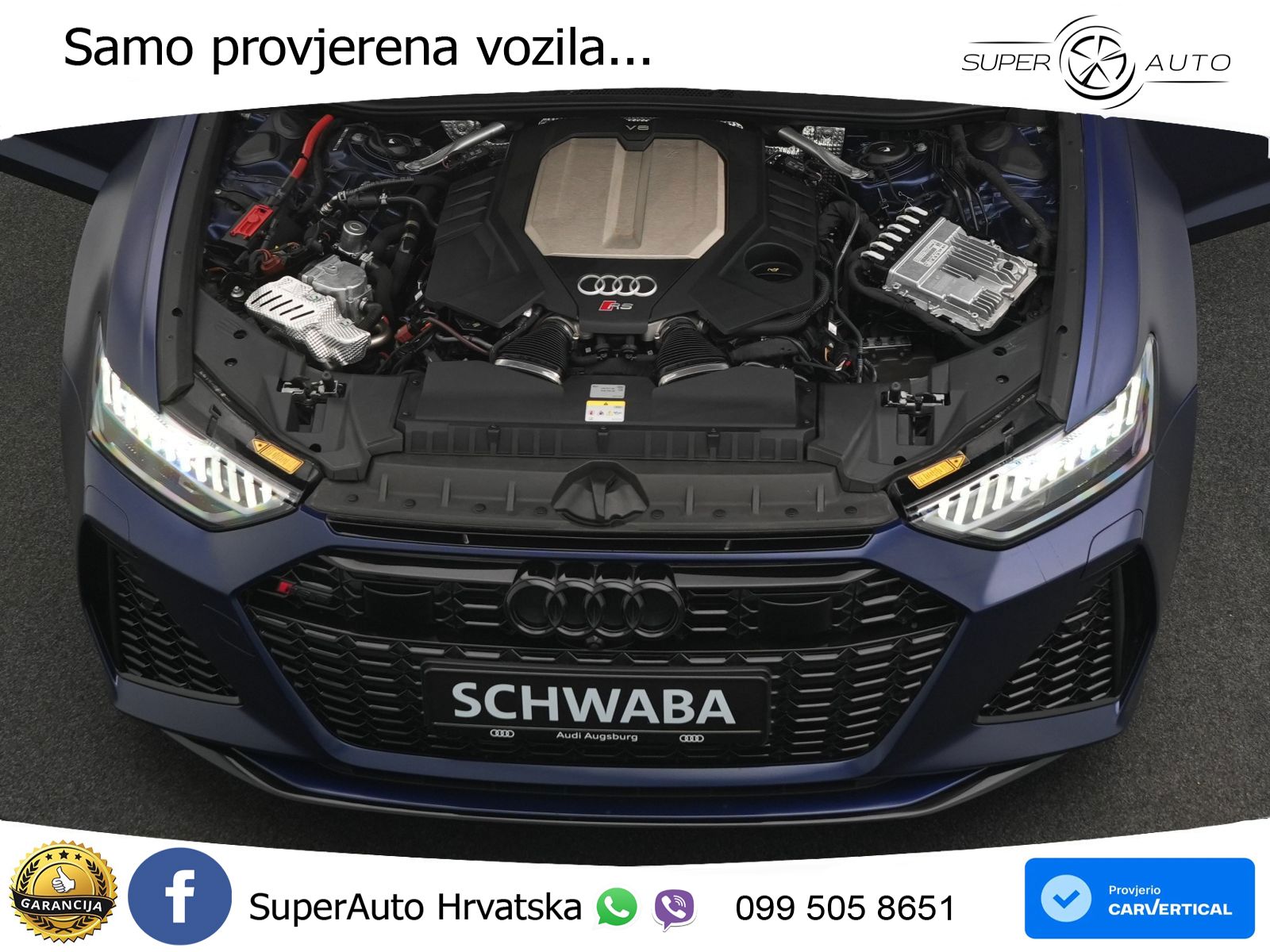 Audi RS6 Avant 4.0 TFSI V8 performance (630 KS)  quattro tiptronic LED+GR SJED+ACC