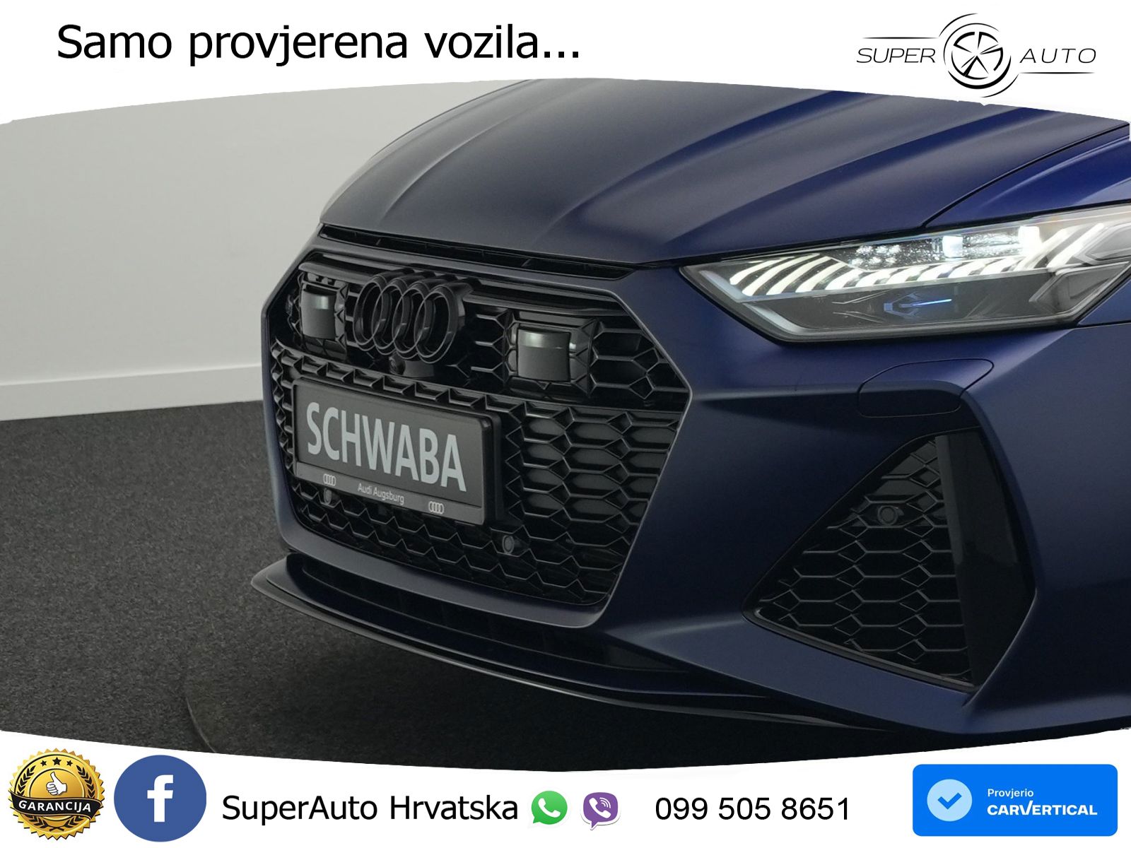 Audi RS6 Avant 4.0 TFSI V8 performance (630 KS)  quattro tiptronic LED+GR SJED+ACC