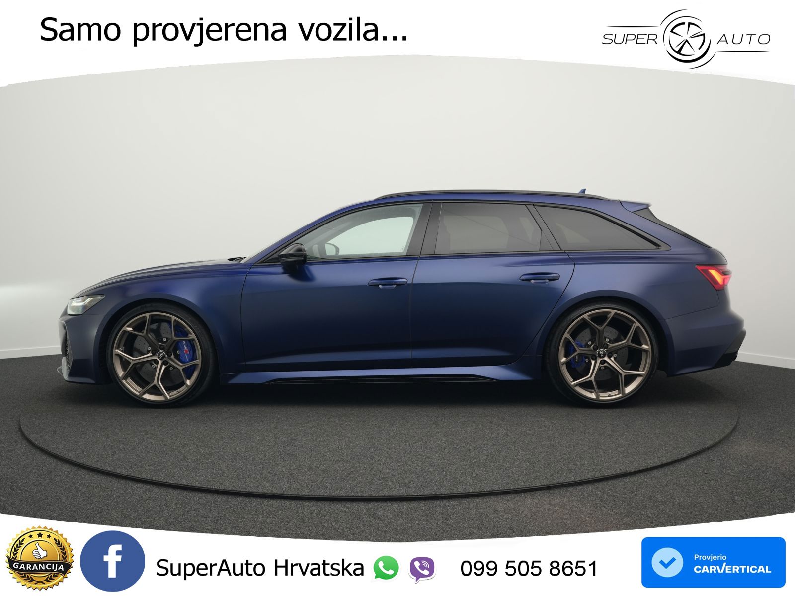 Audi RS6 Avant 4.0 TFSI V8 performance (630 KS)  quattro tiptronic LED+GR SJED+ACC