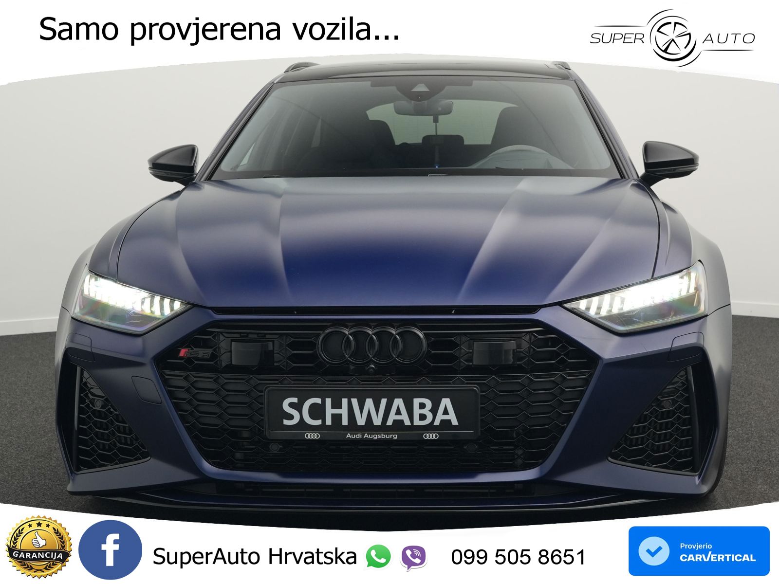 Audi RS6 Avant 4.0 TFSI V8 performance (630 KS)  quattro tiptronic LED+GR SJED+ACC