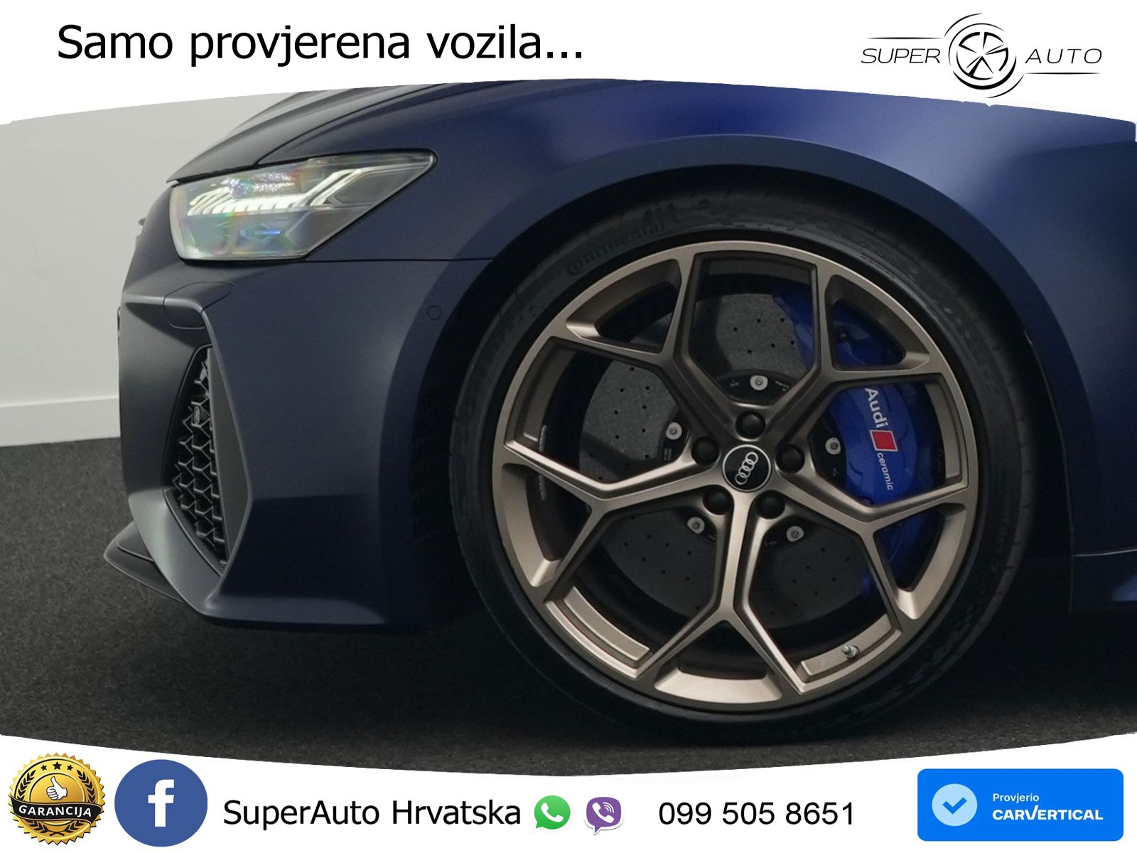 Audi RS6 Avant 4.0 TFSI V8 performance (630 KS)  quattro tiptronic LED+GR SJED+ACC