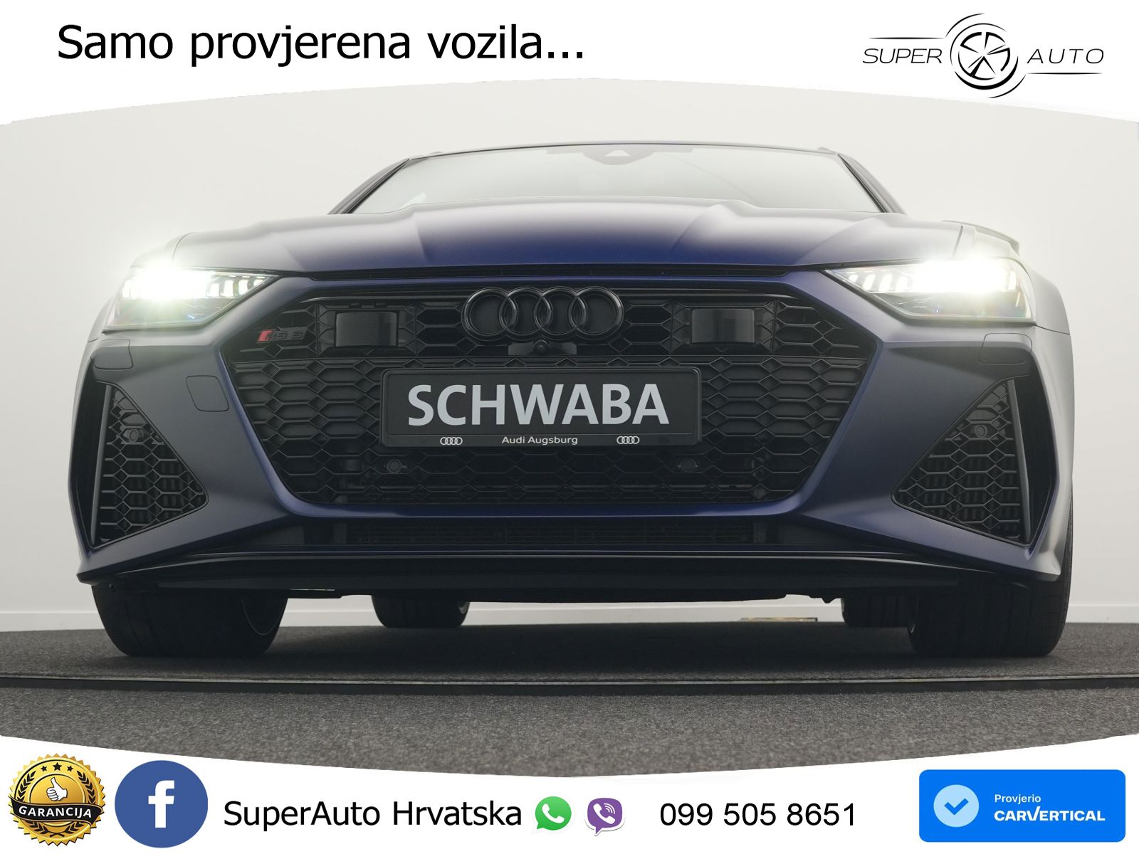 Audi RS6 Avant 4.0 TFSI V8 performance (630 KS)  quattro tiptronic LED+GR SJED+ACC