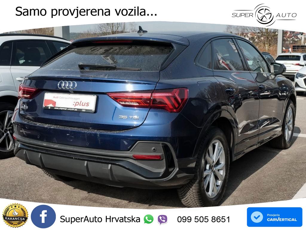 Audi Q3 Sportback 35 TDI (150 KS) S tronic S line LED+GR SJED+ACC