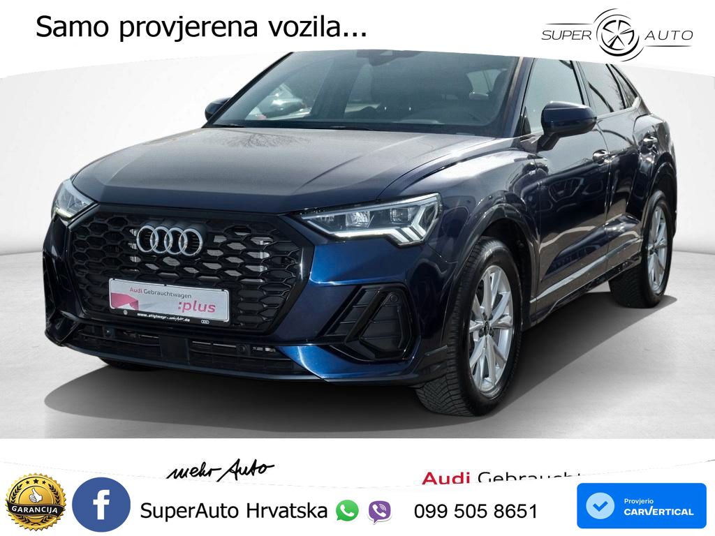 Audi Q3 Sportback 35 TDI (150 KS) S tronic S line LED+GR SJED+ACC