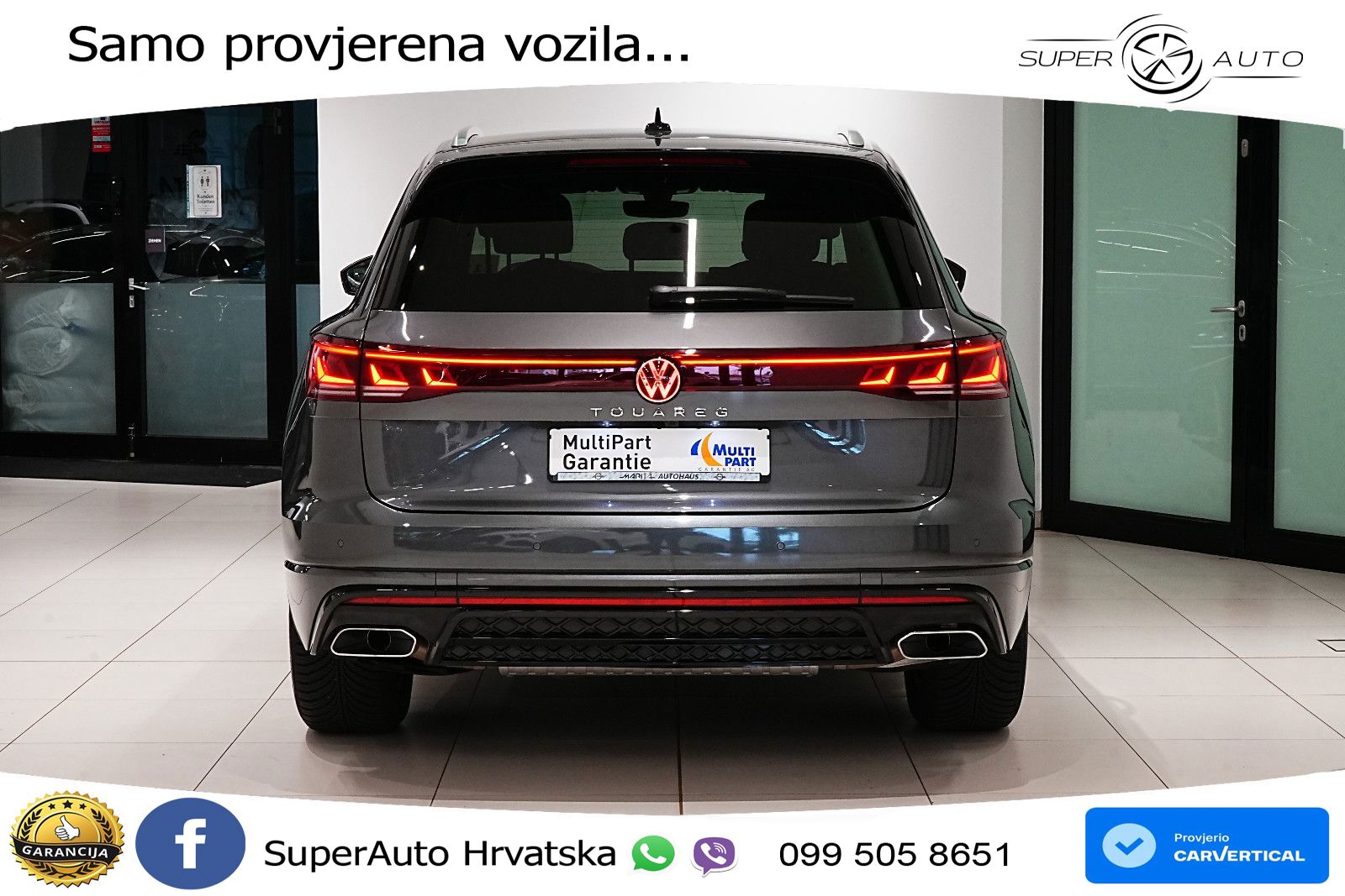 Volkswagen Touareg 3.0 V6 TDI (231 KS) 4MOTION Tiptronic ZRAČNI+ACC+4xGR SJED+KAM