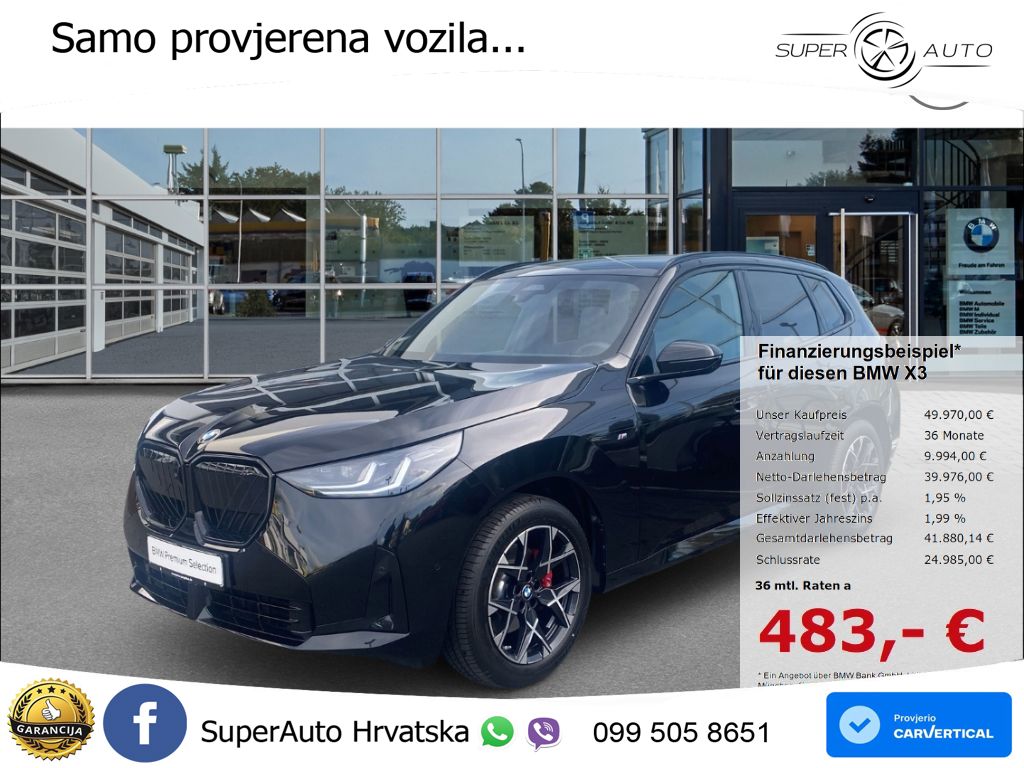 BMW X3 20d xDrive Steptronic M Sport ACC+HEAD+GR SJED+360+PANO