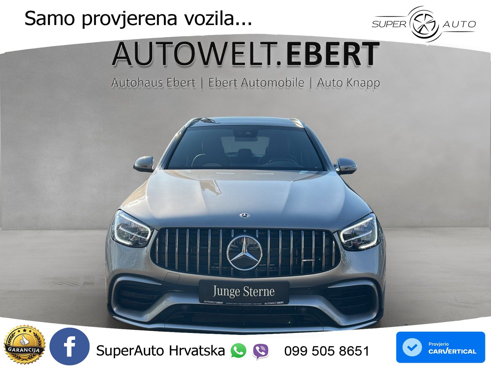 Mercedes AMG GLC 63 S V8 (510 KS) 4MATIC+ MCT ZRAČNI+ACC+GR SJED+360+PANO