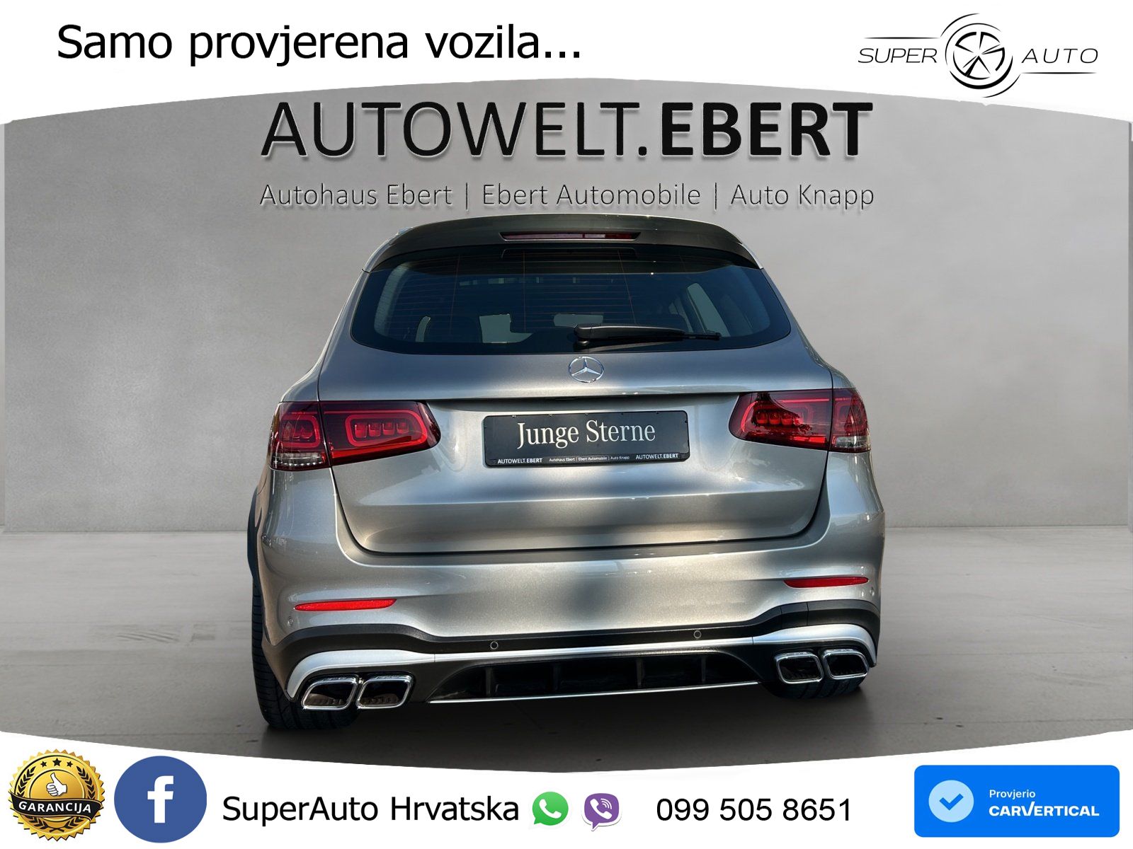 Mercedes AMG GLC 63 S V8 (510 KS) 4MATIC+ MCT ZRAČNI+ACC+GR SJED+360+PANO