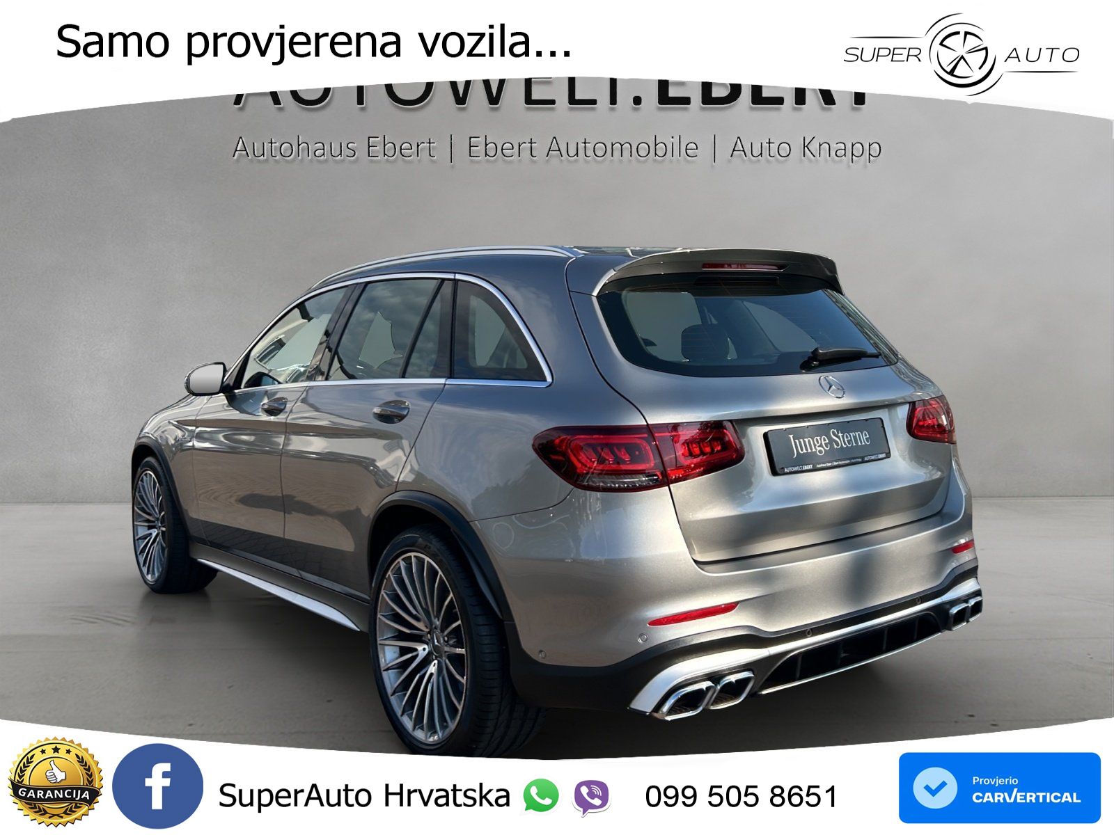 Mercedes AMG GLC 63 S V8 (510 KS) 4MATIC+ MCT ZRAČNI+ACC+GR SJED+360+PANO