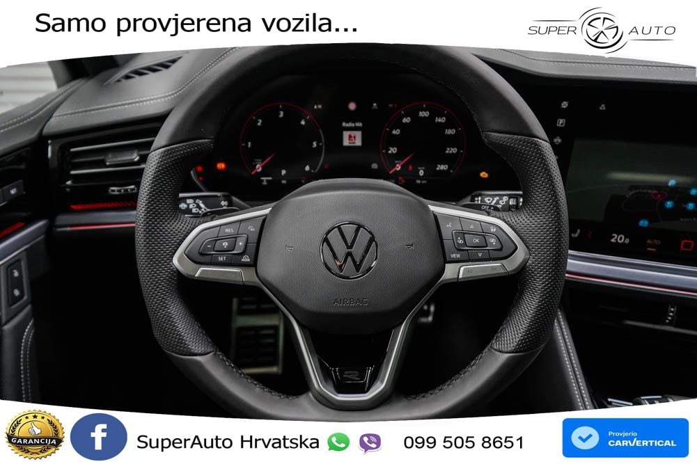 Volkswagen Touareg 3.0 V6 TDI (286 KS) 4MOTION Tiptronic R-Line ZRAČNI+ACC+GR SJED+KAM+PANO