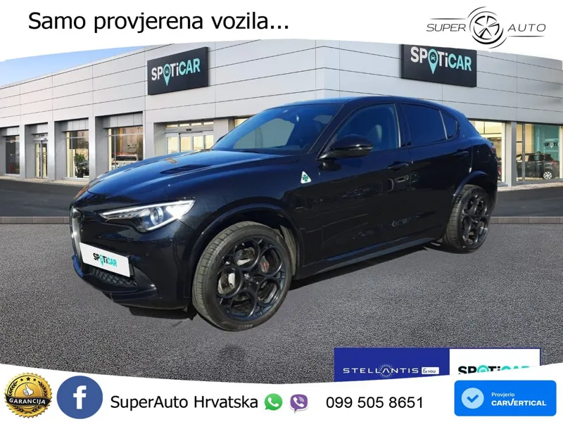 Alfa Romeo Stelvio Quadrifoglio 2.9 V6 Bi-Turbo (520 KS) Q4 Automatic LED+GR SJED+ACC