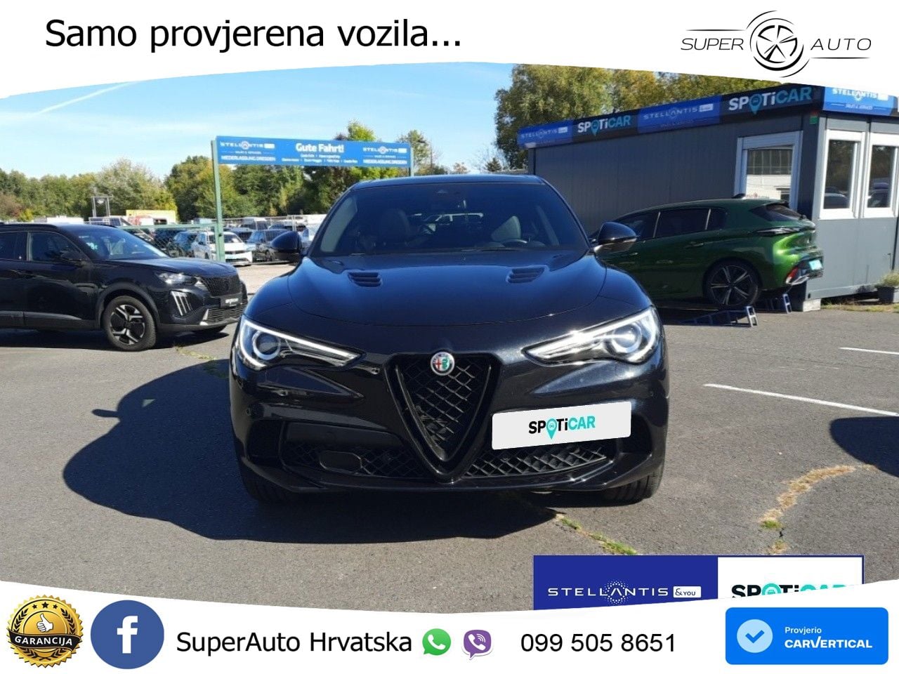 Alfa Romeo Stelvio Quadrifoglio 2.9 V6 Bi-Turbo (520 KS) Q4 Automatic LED+GR SJED+ACC