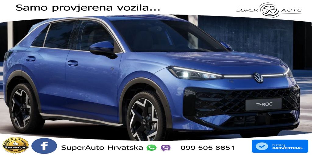 Volkswagen T-Roc 1.5 eTSI (150 KS)  DSG R-Line LED+GR SJED+ACC