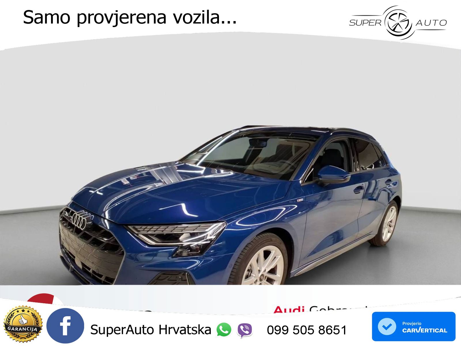 Audi A3 35 TFSI (150 KS) S line LED+GR SJED+ACC