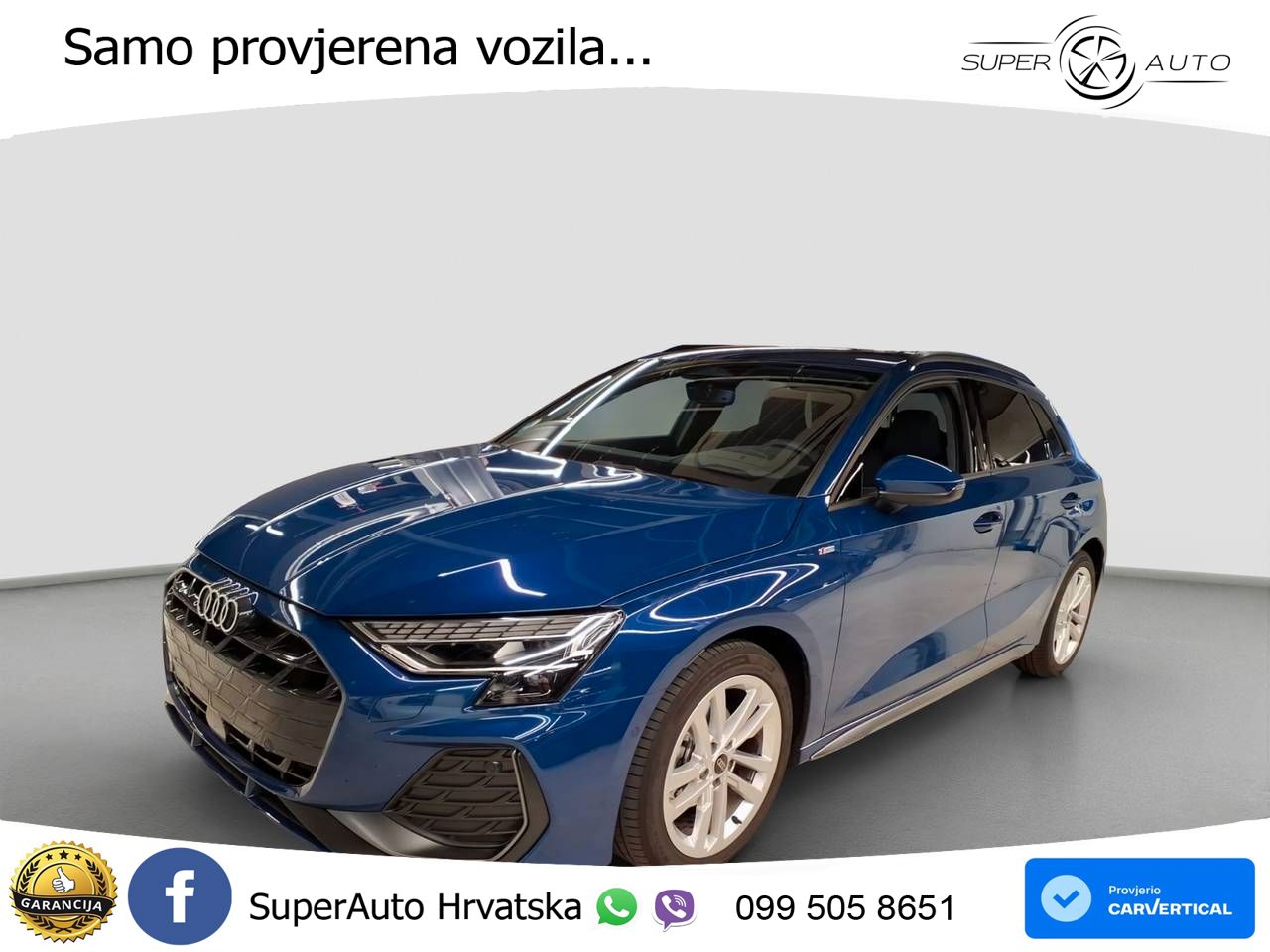 Audi A3 35 TFSI (150 KS) S line LED+GR SJED+ACC