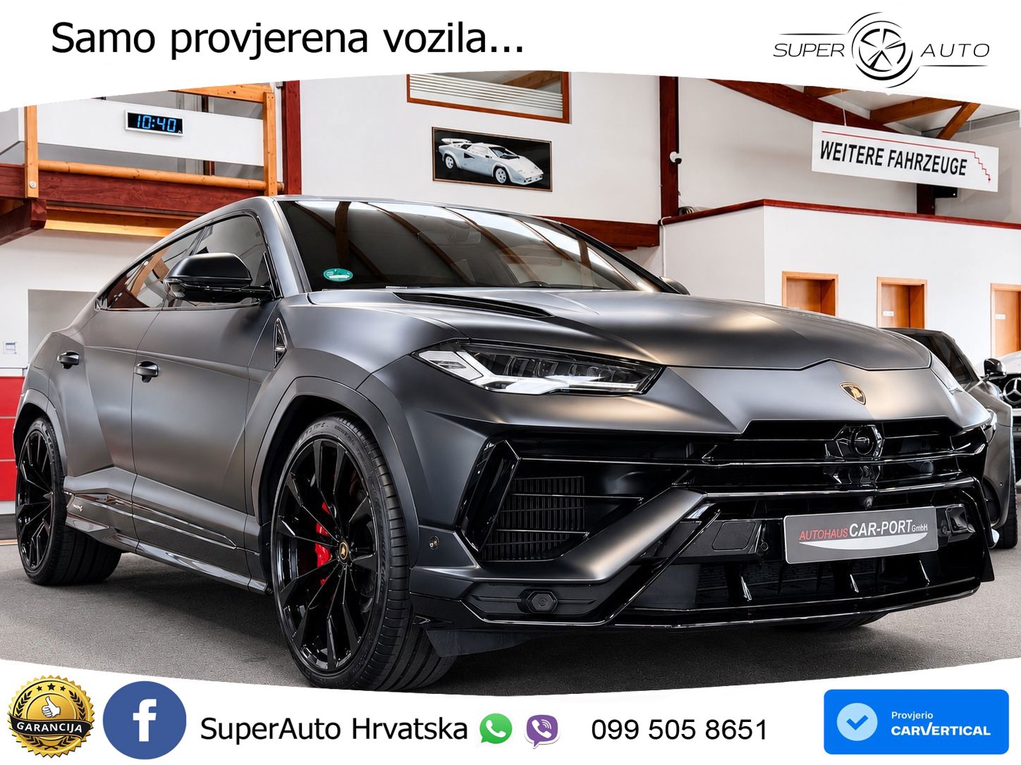 Lamborghini Urus S 4.0 V8 (666 KS) 4WD Automatic LED+GR SJED+ACC