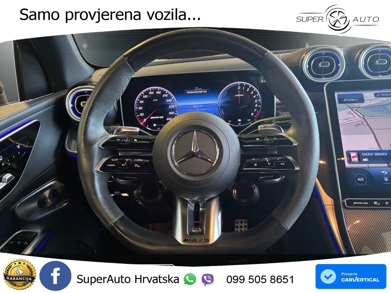 Mercedes AMG GLC 63 S E PERFORMANCE (680 KS) 4MATIC+ AMG SPEEDSHIFT MCT 9G LED+GR SJED+ACC