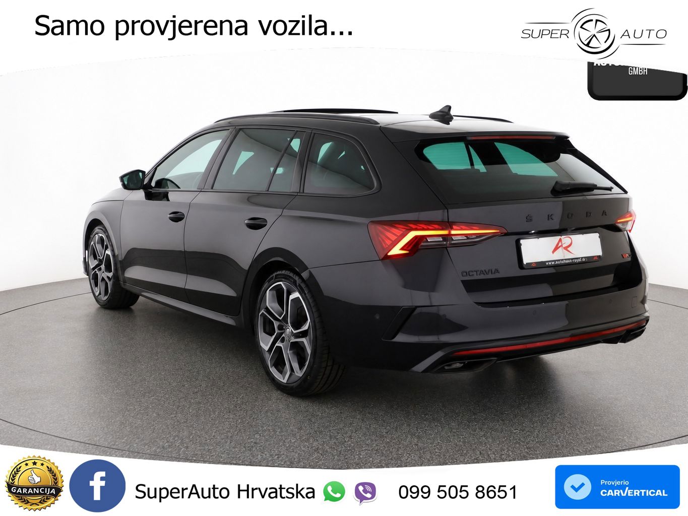 Škoda Octavia Combi RS 2.0 TDI (200 KS) 4x4 DSG LED+GR SJED+ACC