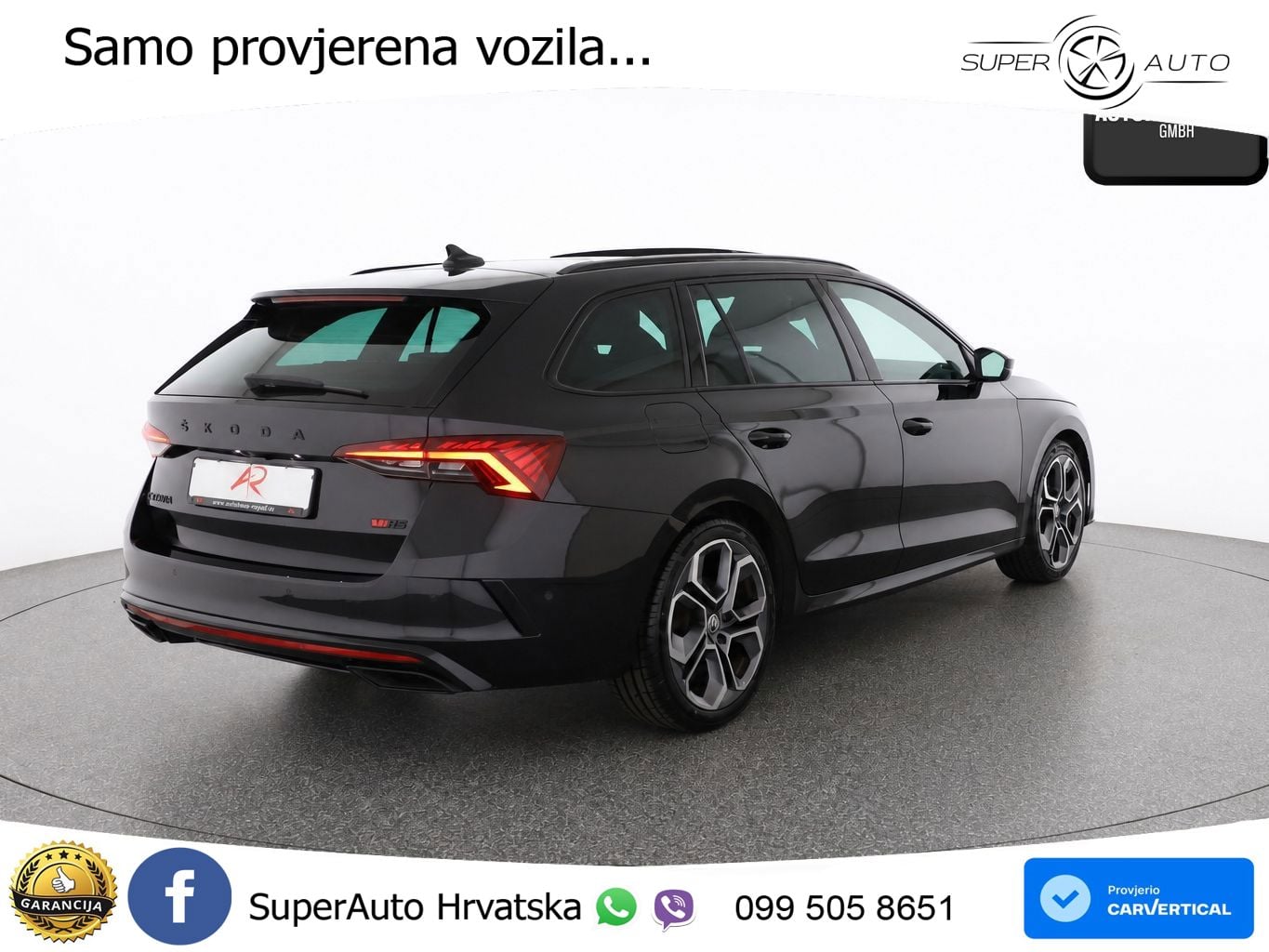 Škoda Octavia Combi RS 2.0 TDI (200 KS) 4x4 DSG LED+GR SJED+ACC