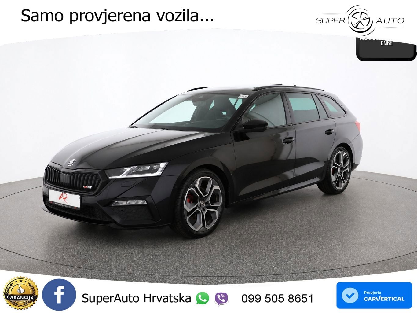 Škoda Octavia Combi RS 2.0 TDI (200 KS) 4x4 DSG LED+GR SJED+ACC