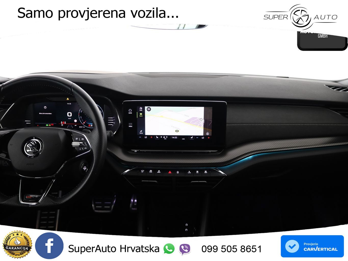 Škoda Octavia Combi RS 2.0 TDI (200 KS) 4x4 DSG LED+GR SJED+ACC