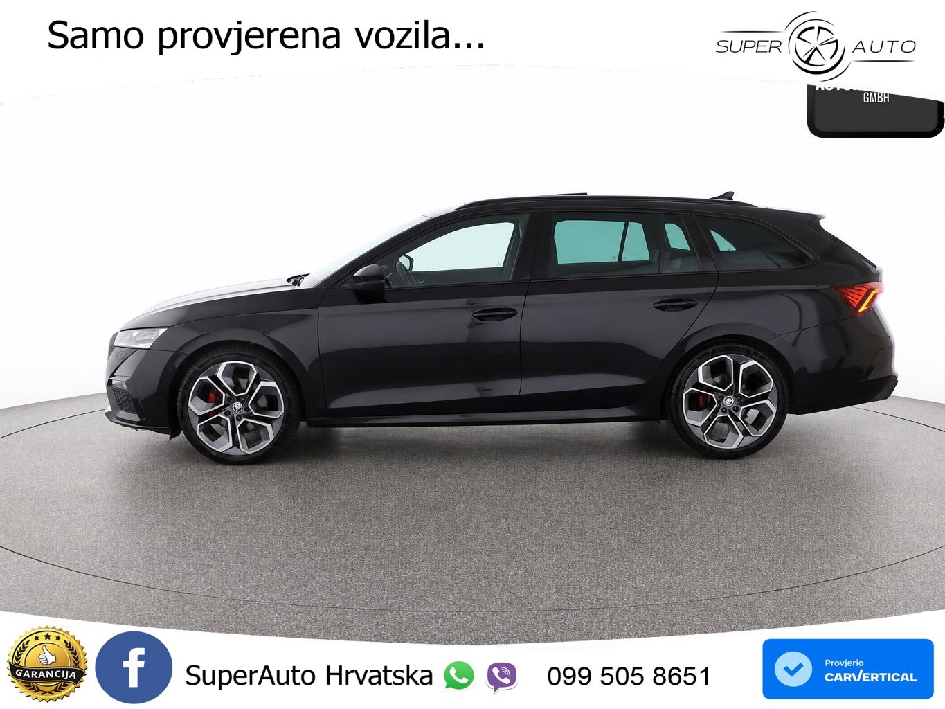 Škoda Octavia Combi RS 2.0 TDI (200 KS) 4x4 DSG LED+GR SJED+ACC