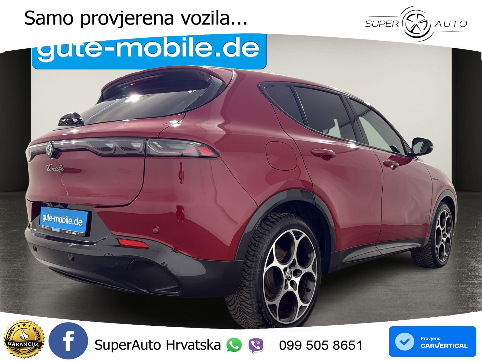 Alfa Romeo Tonale 1.5 VGT (160 KS) 48V-Hybrid TCT LED+GR SJED+ACC