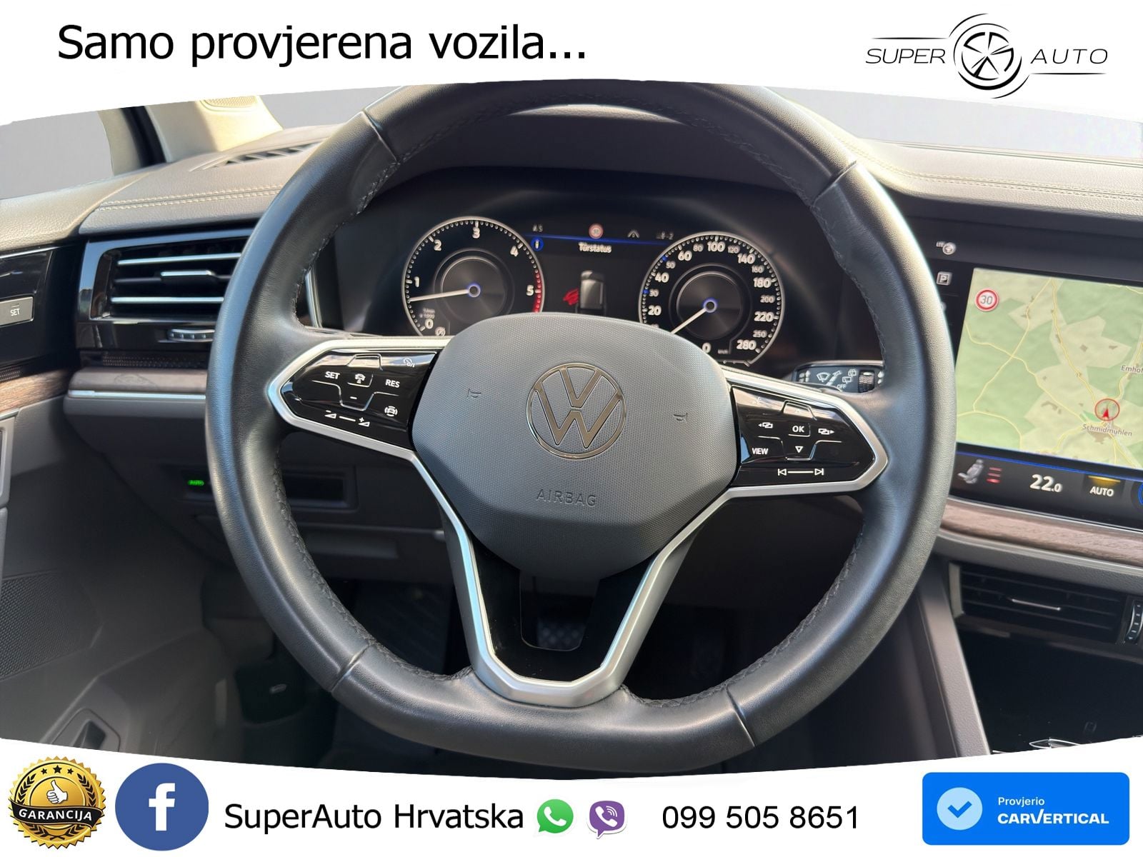 Volkswagen Touareg 3.0 V6 TDI (231 KS) 4MOTION Tiptronic ZRAČNI+ACC+4xGR SJED+KAM