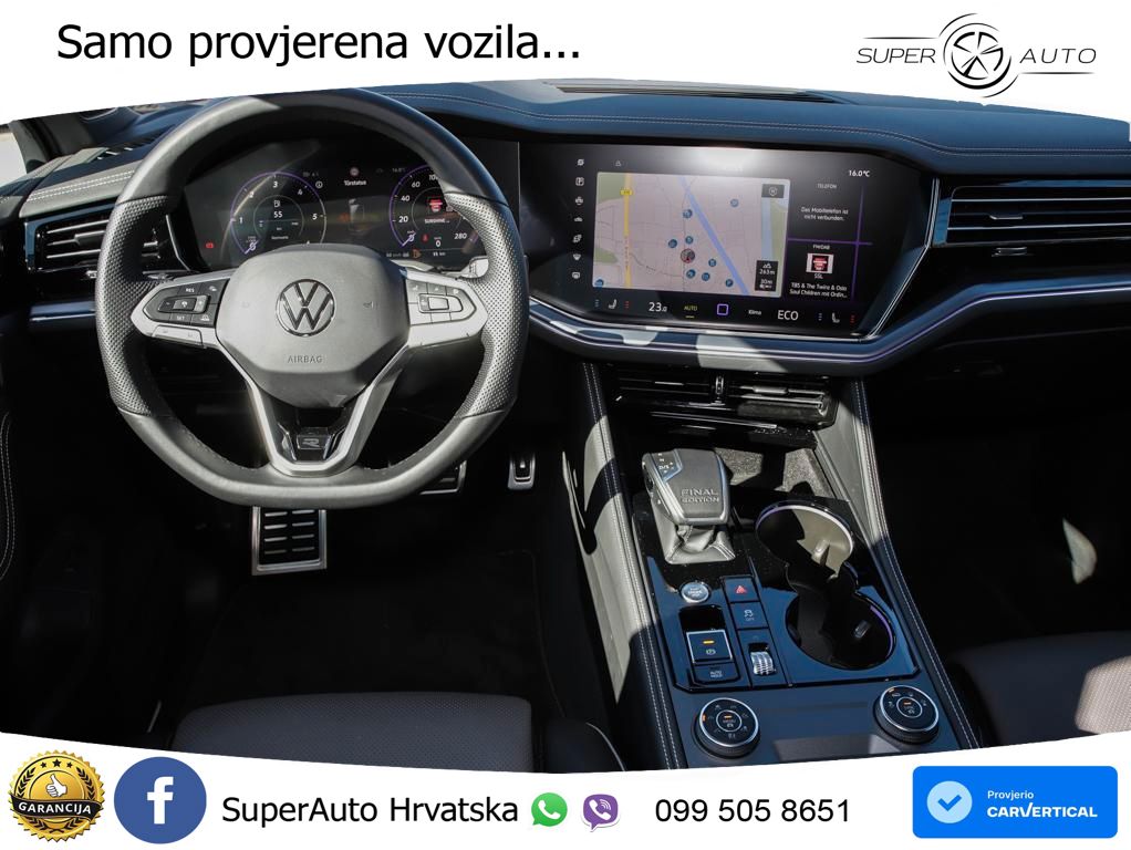 Volkswagen Touareg 3.0 V6 TDI (286 KS) 4MOTION Tiptronic ZRAČNI+ACC+GR SJED+360+PANO