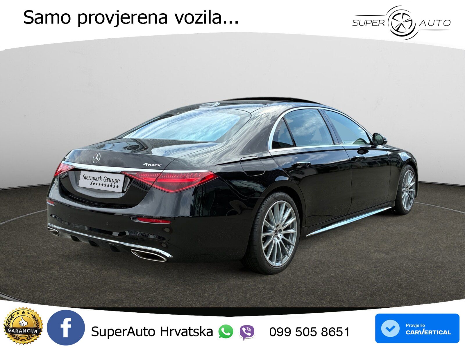 Mercedes S 450 (381 KS) EQ Boost 4MATIC 9G-TRONIC AMG ACC+HEAD+4xGR SJED+360+PANO