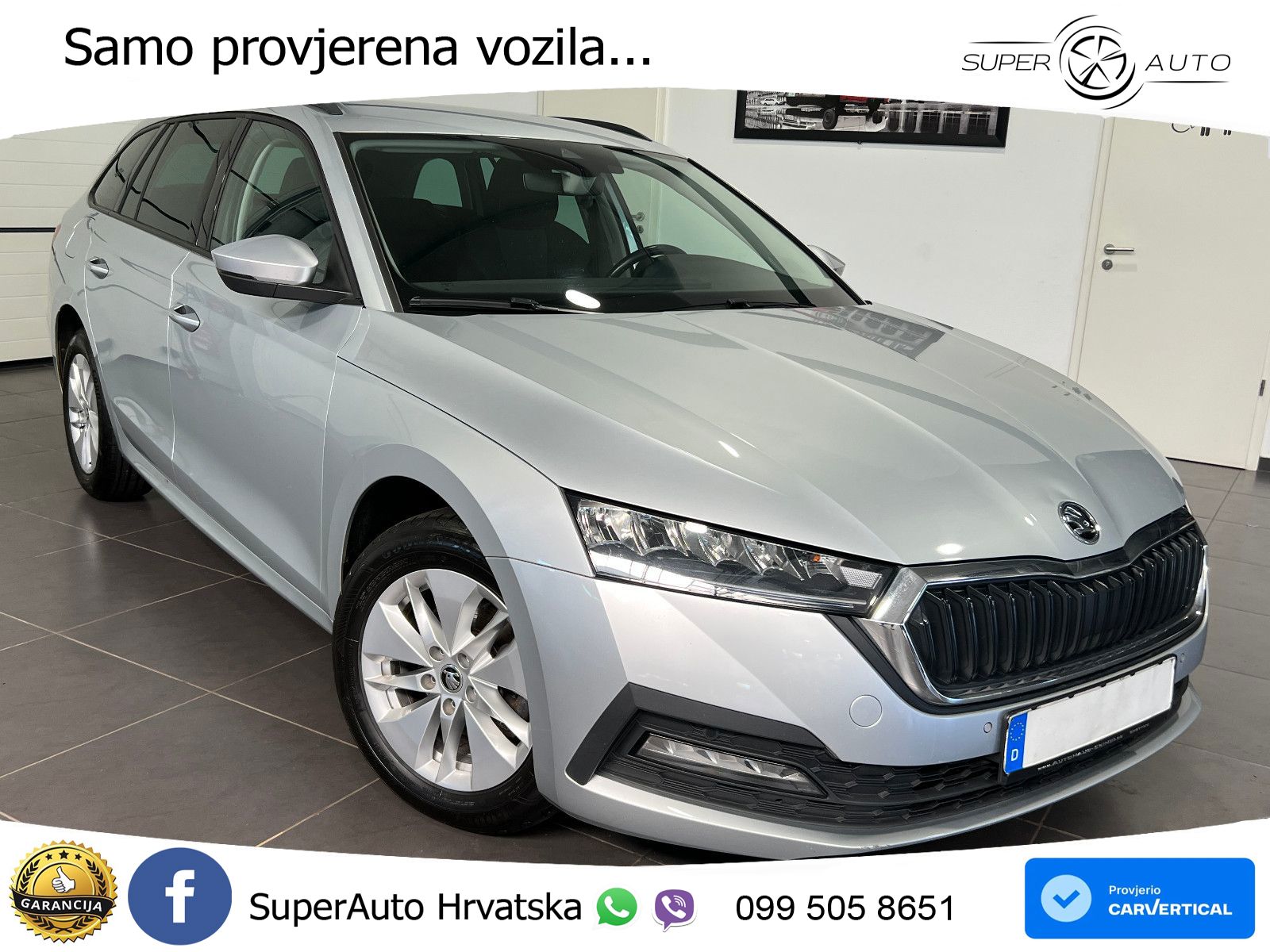 Škoda Octavia Combi 2.0 TDI (150 KS) DSG LED+GR SJED+ACC