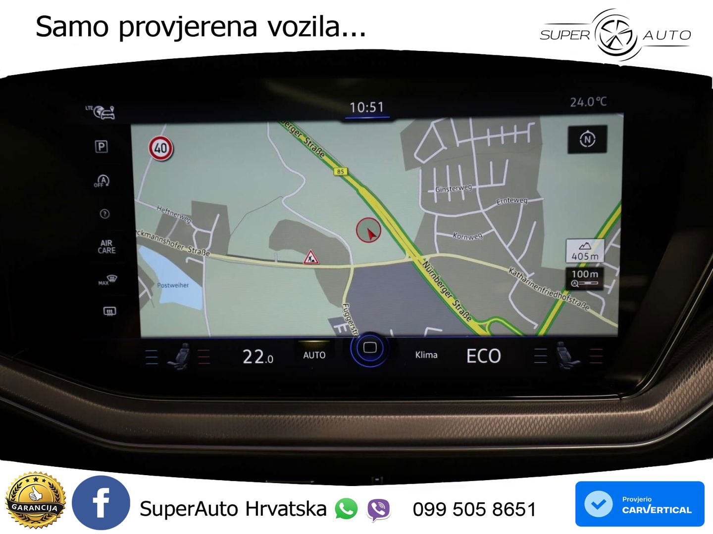 Volkswagen Touareg 3.0 V6 TDI (286 KS) 4MOTION Tiptronic R-Line ZRAČNI+ACC+GR SJED+KAM+PANO